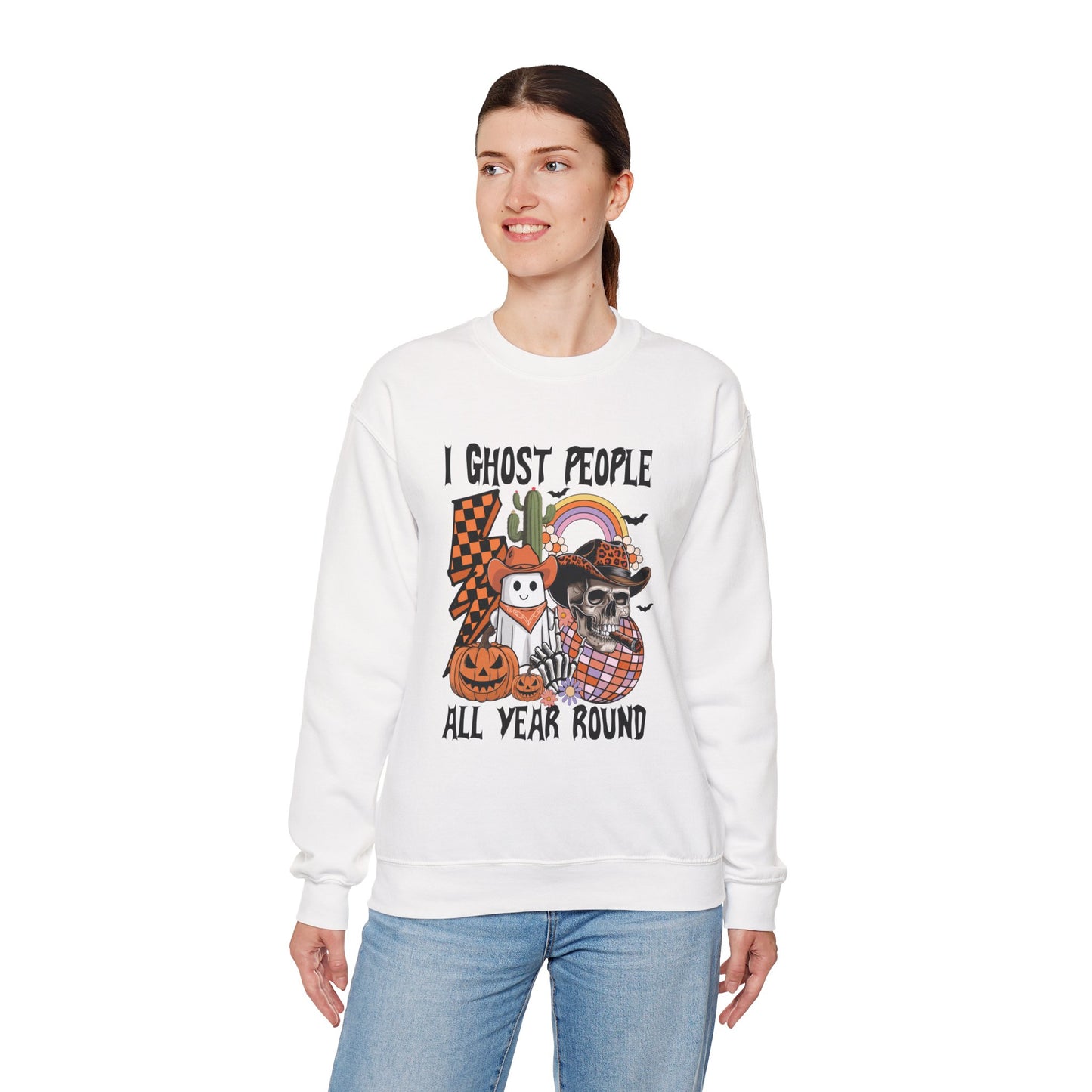I Ghost People All Year Round Unisex Heavy Blend Crewneck Sweatshirt