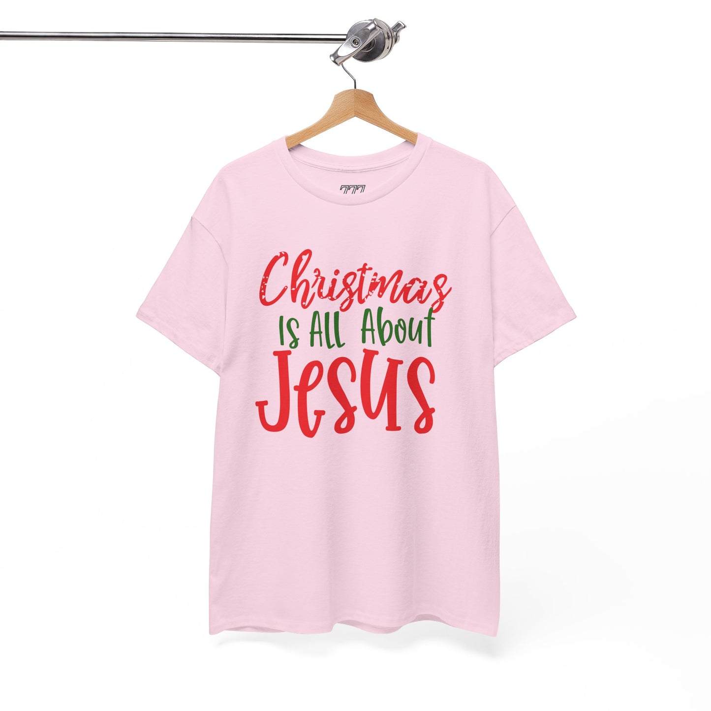Christmas Is All About Jesus T-Shirt – Christian Holiday Unisex Heavy Cotton Tee