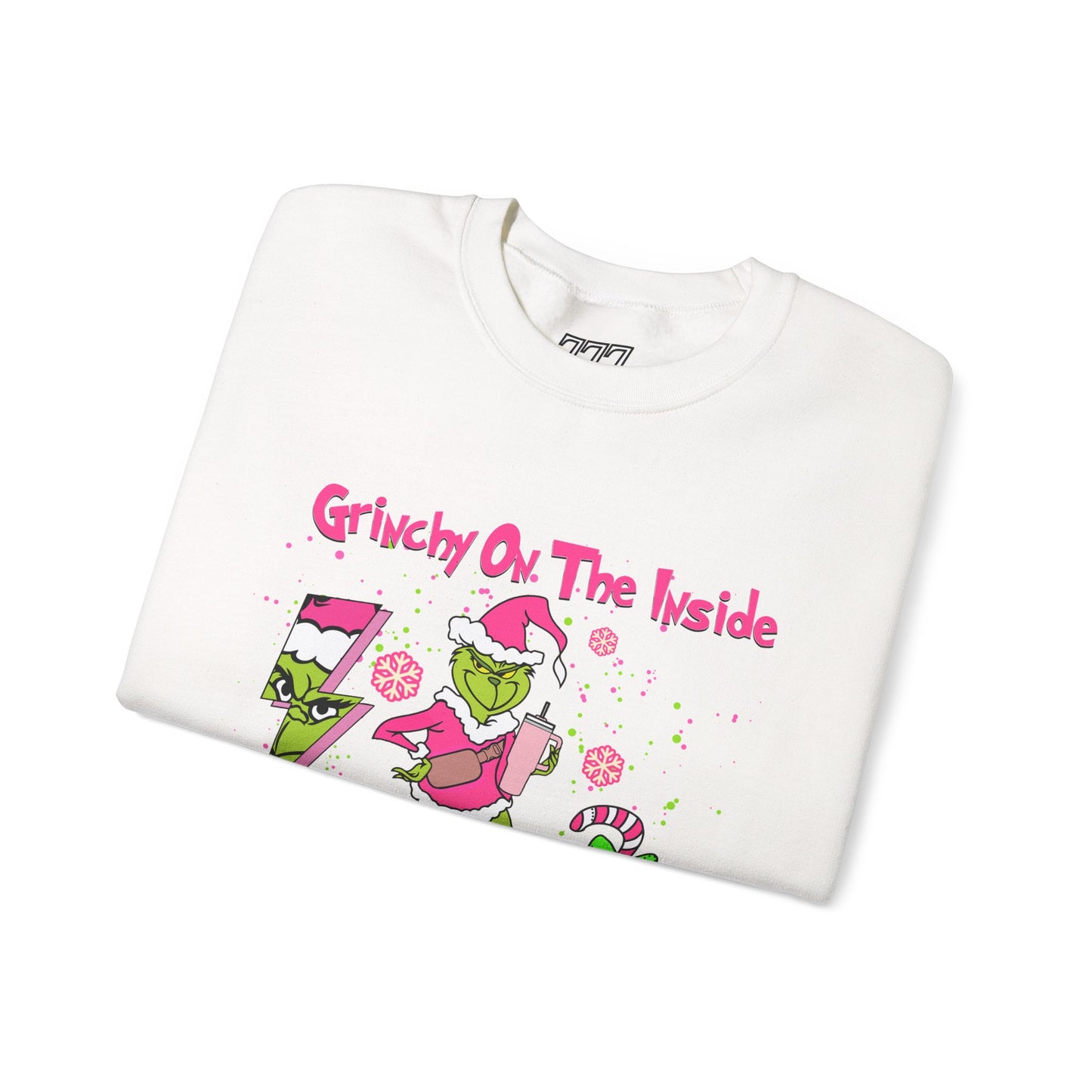 Grinchy On The Inside, Bougie On The Outside Unisex Heavy Blend Crewneck Sweatshirt