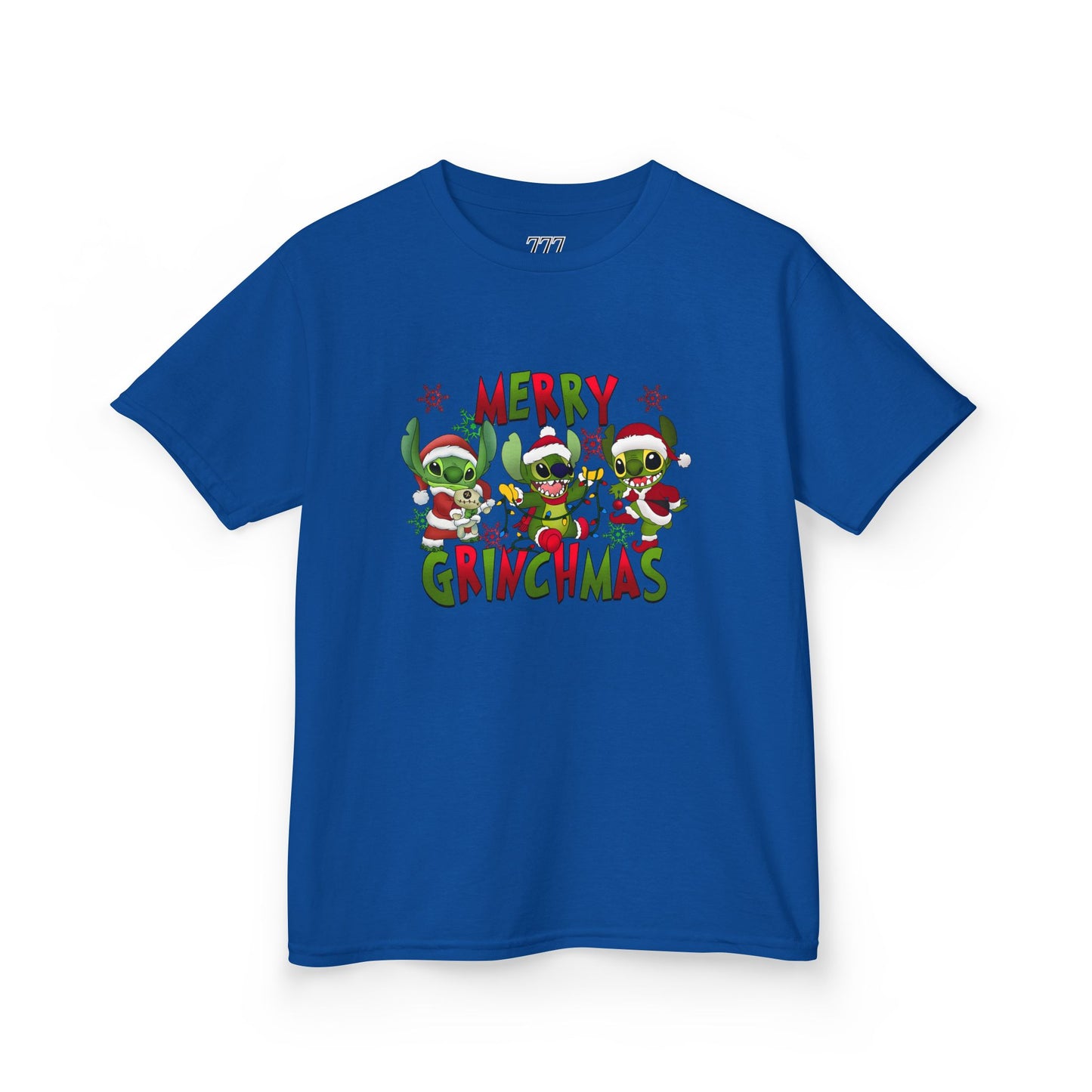 Merry Grinchmas Kids T-Shirt – Funny Christmas Heavy Cotton Holiday Tee