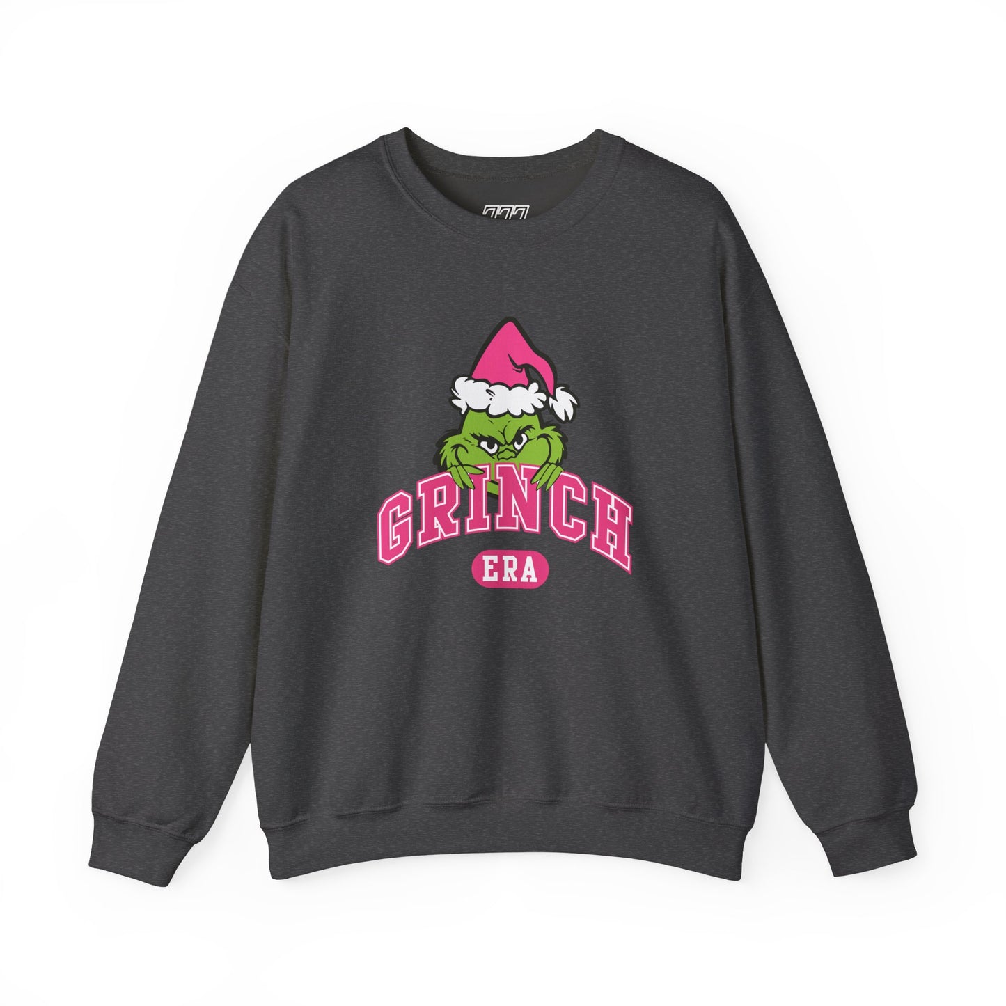Grinch Era Christmas Crewneck – Cozy Pink Santa Grinch Sweatshirt (Unisex)