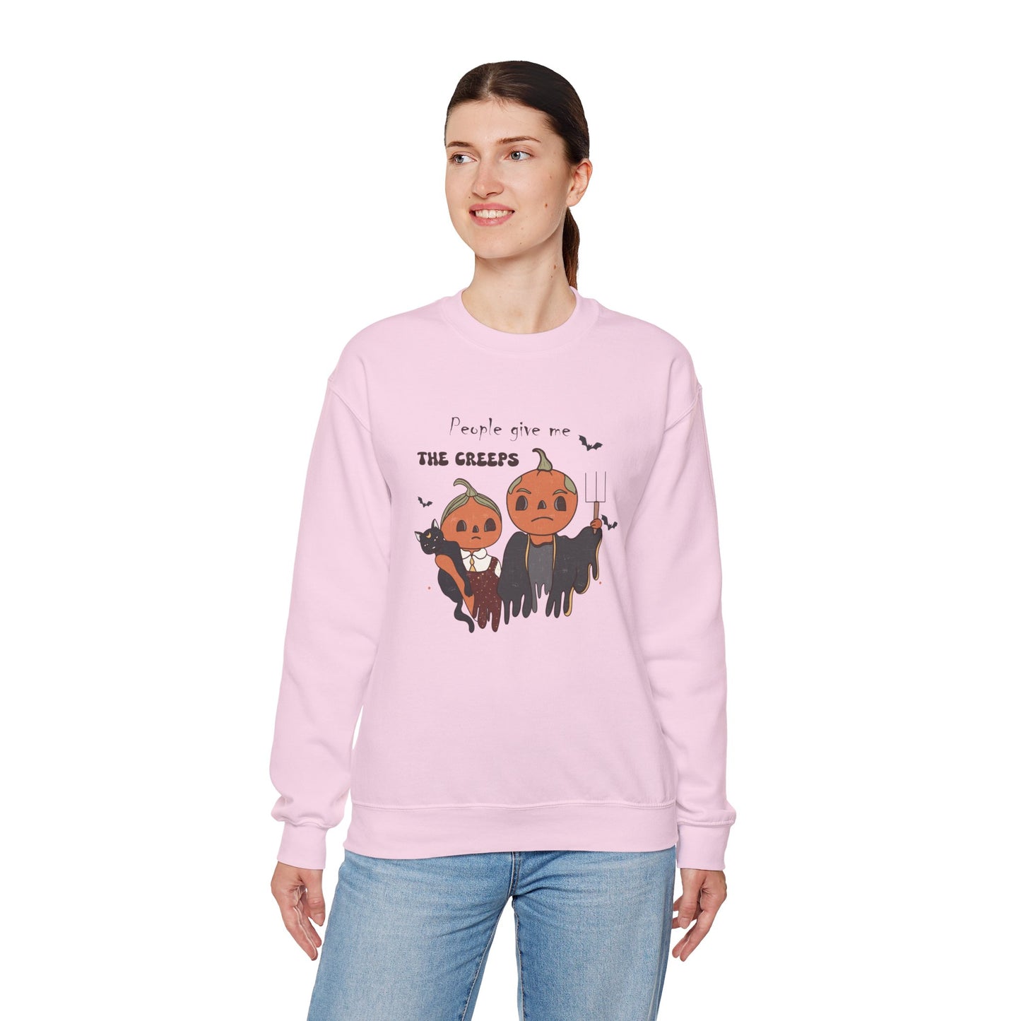 People Give Me The Creeps Unisex Heavy Blend Crewneck Sweatshirt