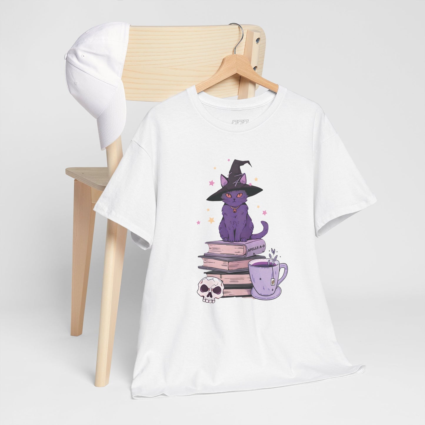 Cat Witch Women's Heavy Cotton T-Shirt