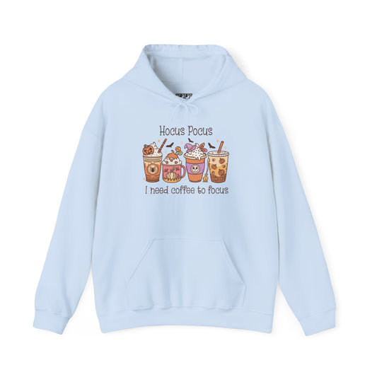 Hocus Pocus I Need Coffee To Focus Unisex Heavy Blend Hoodie