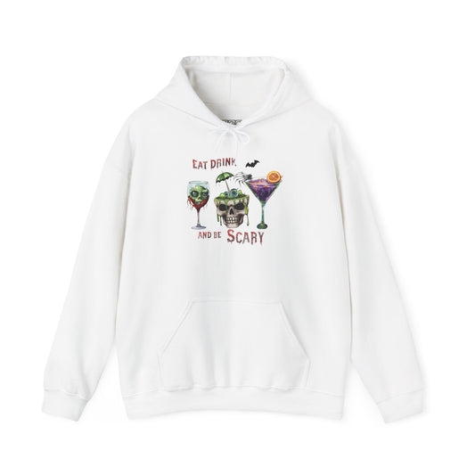 Eat, Drink And Be Scary Unisex Heavy Blend Hoodie