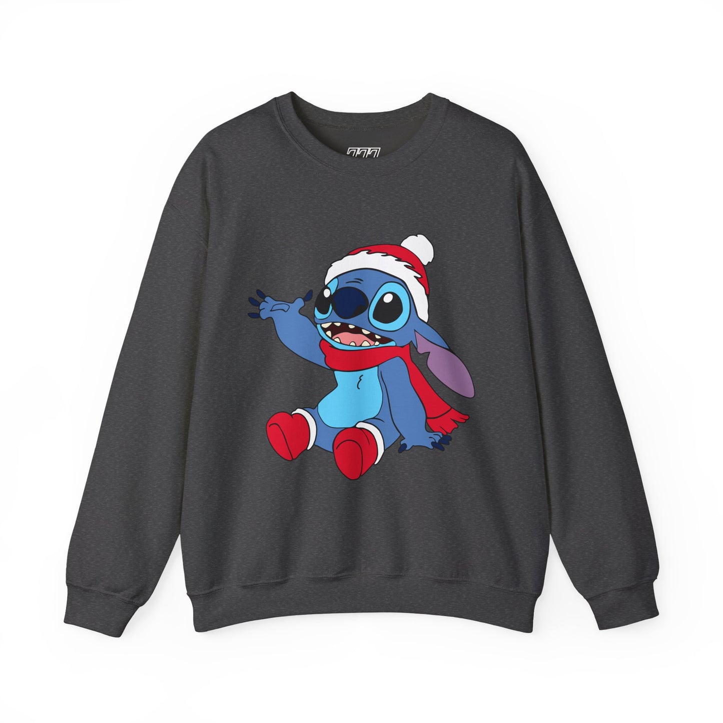 Jolly Alien Christmas Crewneck – Cute Blue Alien Holiday Sweatshirt (Unisex)