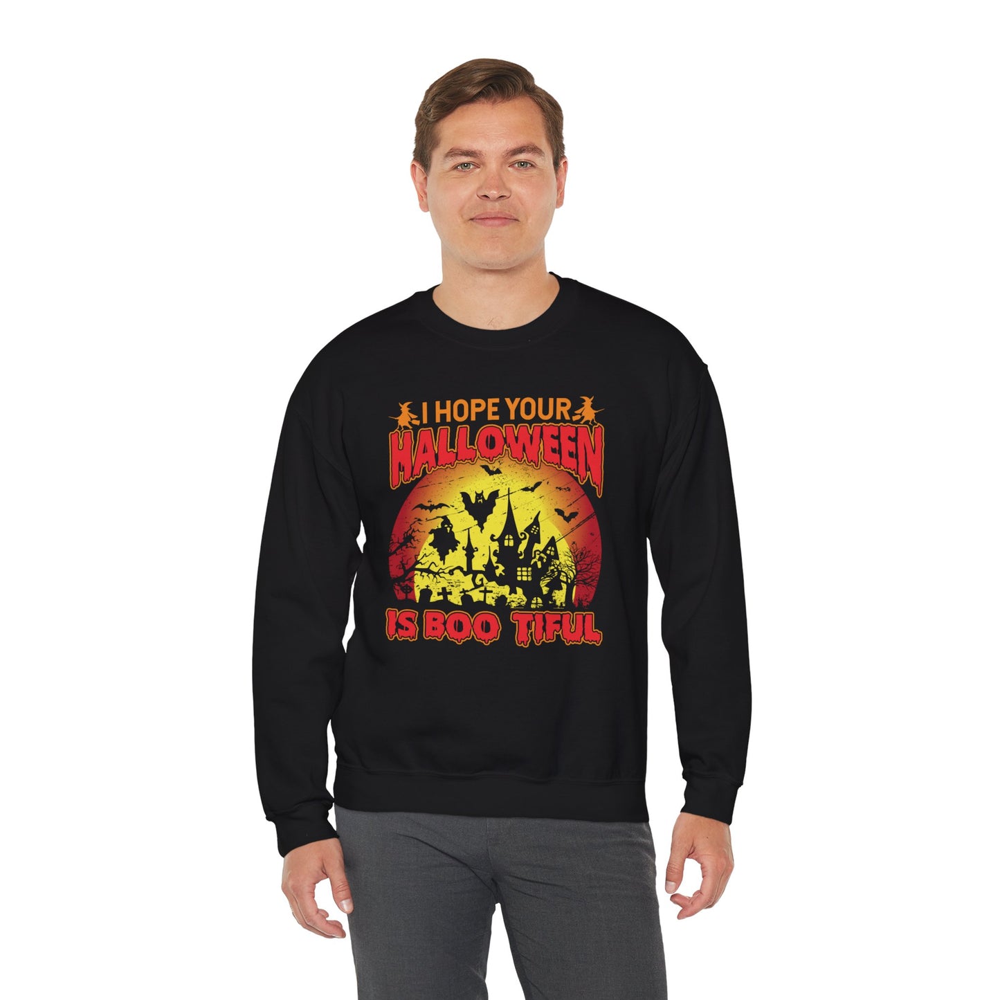 I Hope Your Halloween Is Boo-tiful Unisex Heavy Blend Crewneck Sweatshirt