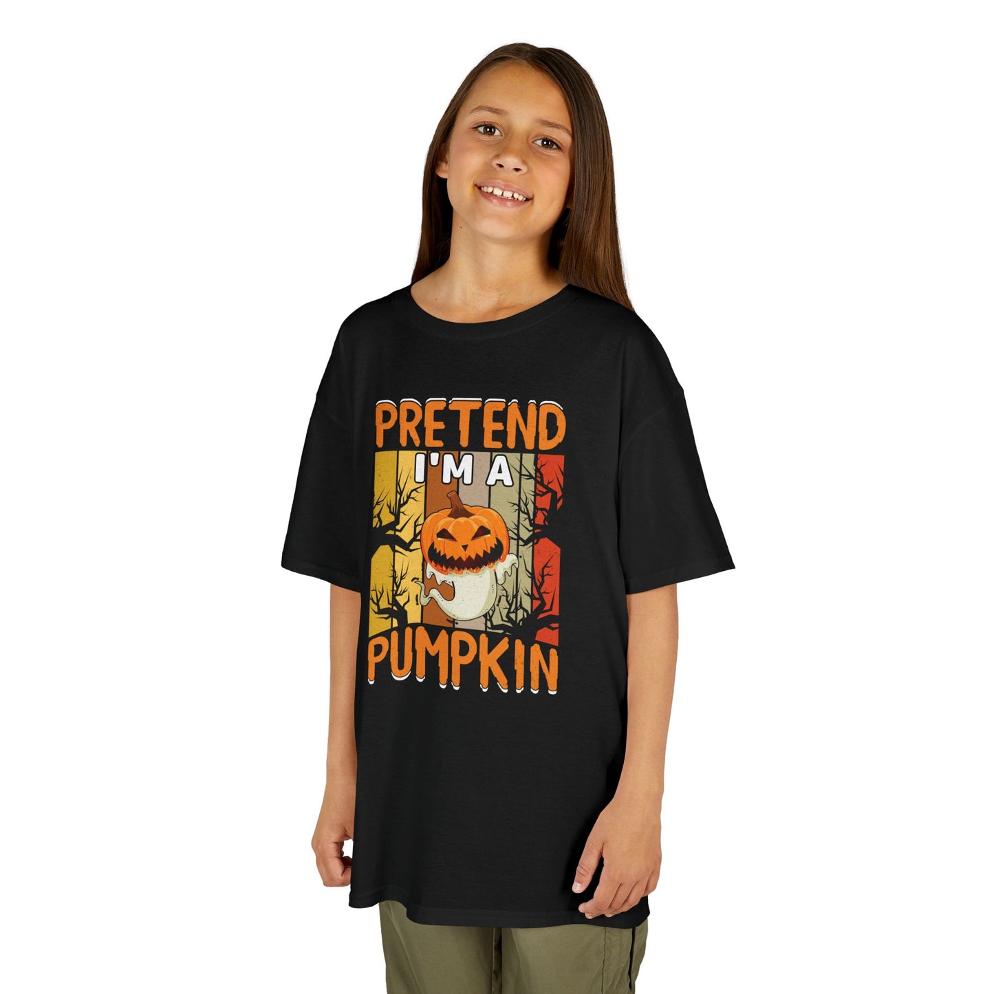 Pretend I'm A Pumpkin Kids Heavy Cotton T-Shirt