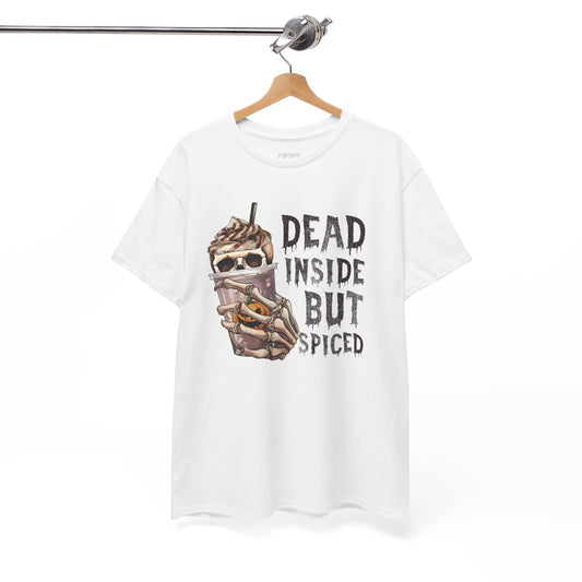 Dead Inside But Spiced Unisex Heavy Cotton T-Shirt