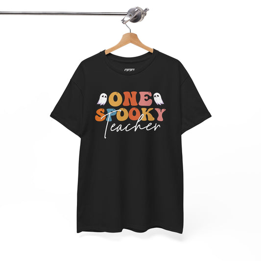 One Spooky Teacher Women's Heavy Cotton T-Shirt