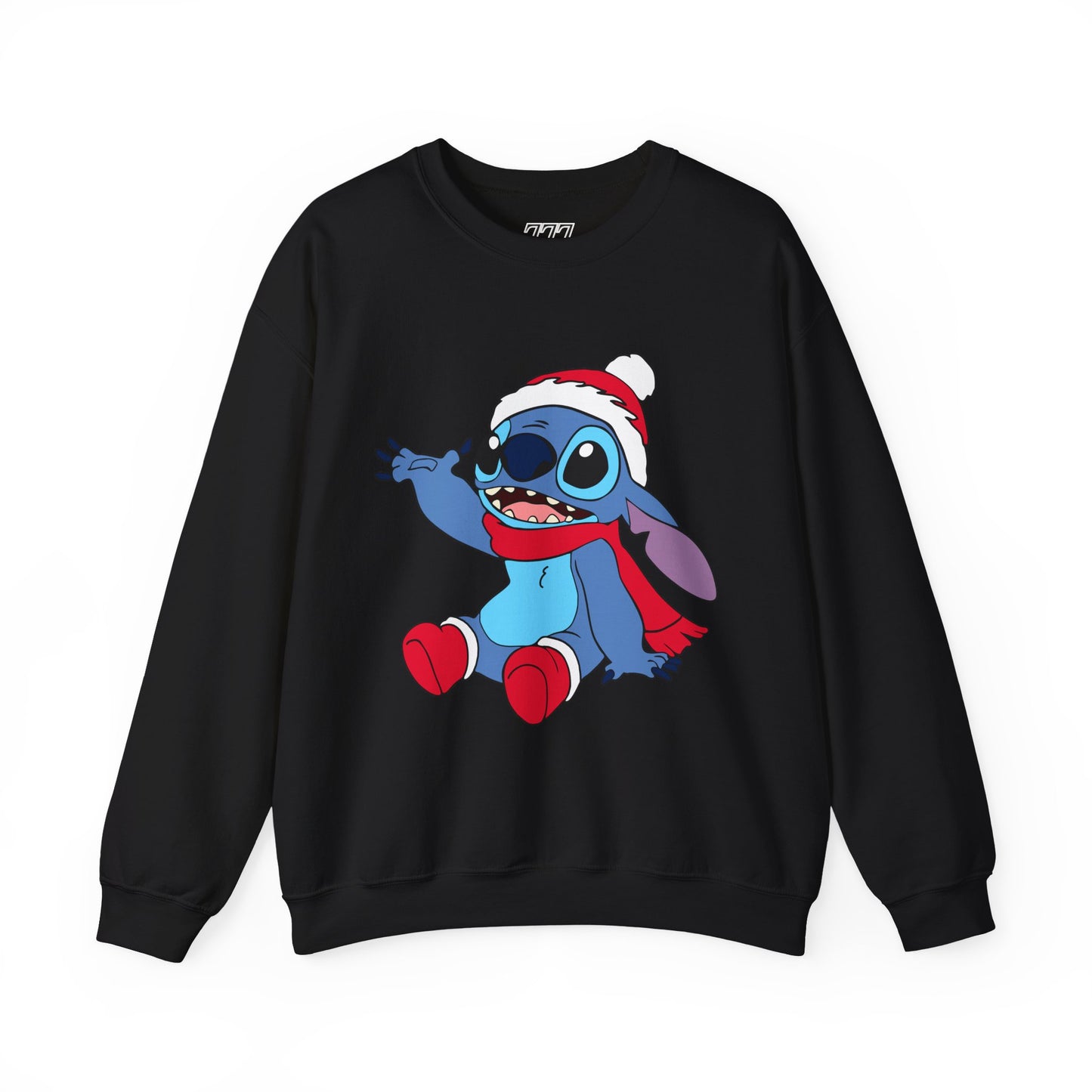 Jolly Alien Christmas Crewneck – Cute Blue Alien Holiday Sweatshirt (Unisex)