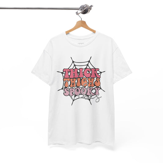 Thick Thighs Spooky Vibes Women's Heavy Cotton T-Shirt