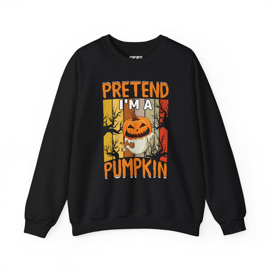 Pretend I'm A Pumpkin Unisex Heavy Blend Crewneck Sweatshirt