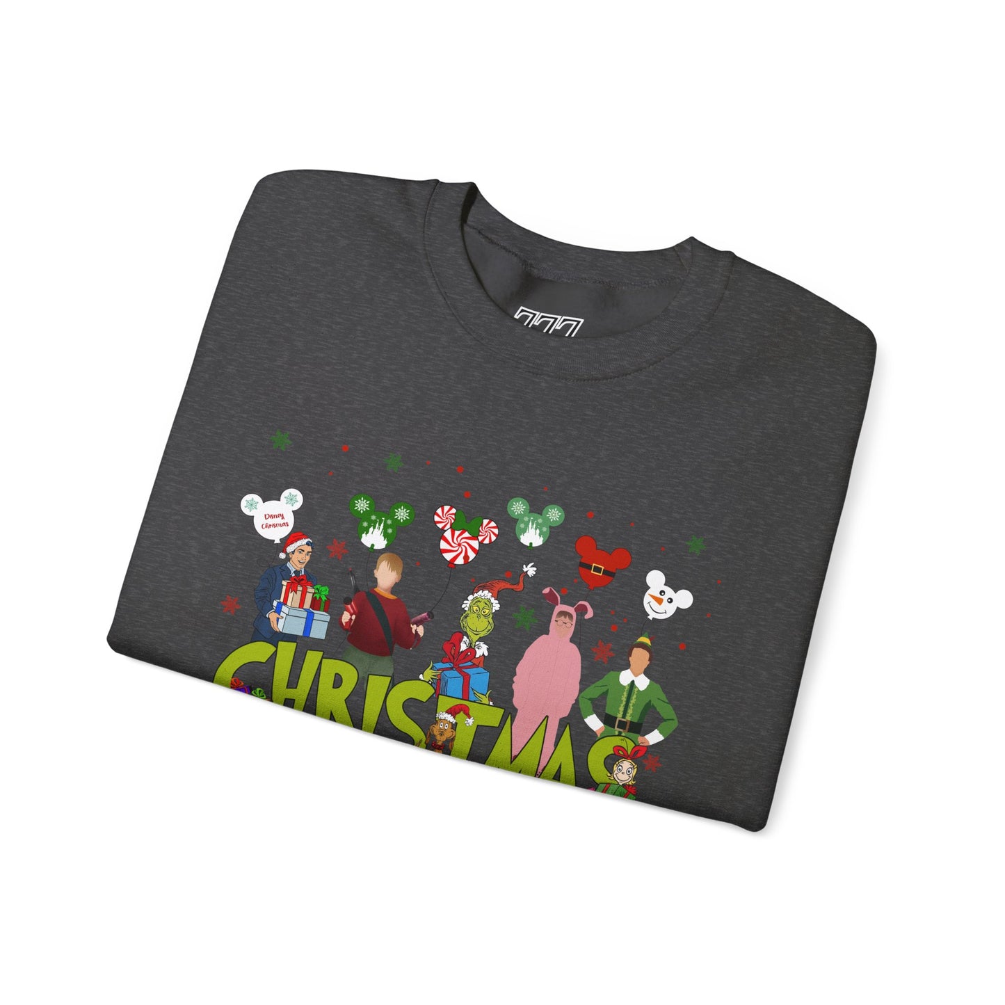Christmas Character Squad Sweatshirt – Cute Festive Holiday Characters Unisex Heavy Blend Crewneck