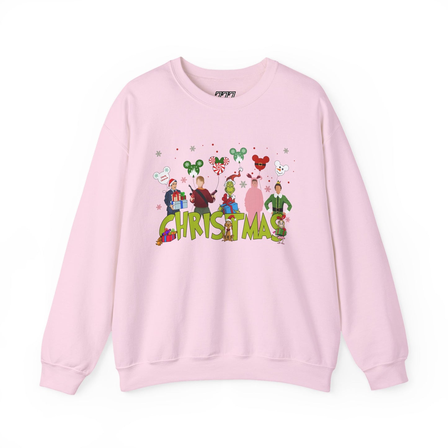 Christmas Character Squad Sweatshirt – Cute Festive Holiday Characters Unisex Heavy Blend Crewneck