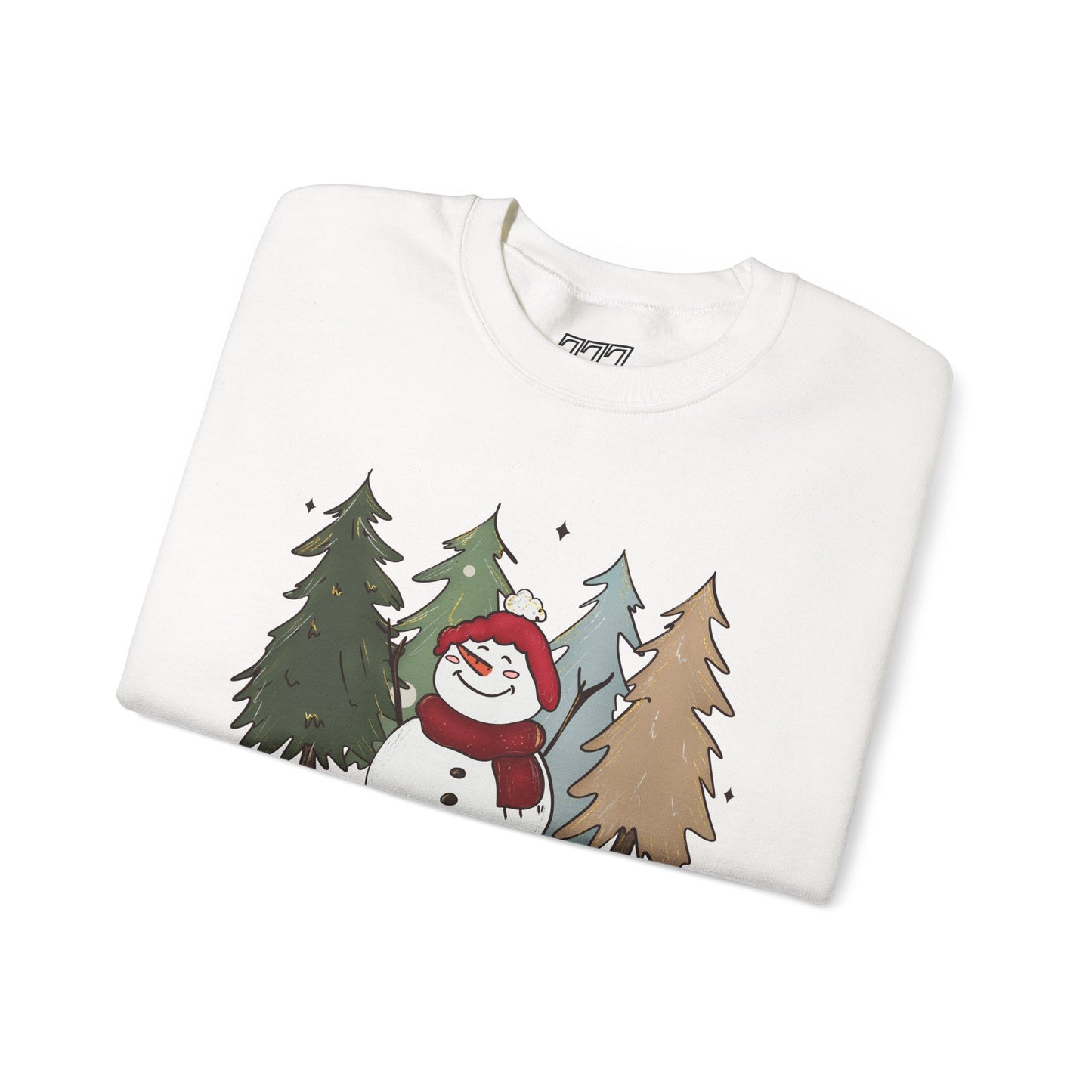 Baby It’s Cold Outside Snowman Christmas Sweatshirt – Cozy Winter Aesthetic Holiday Unisex Heavy Blend Crewneck