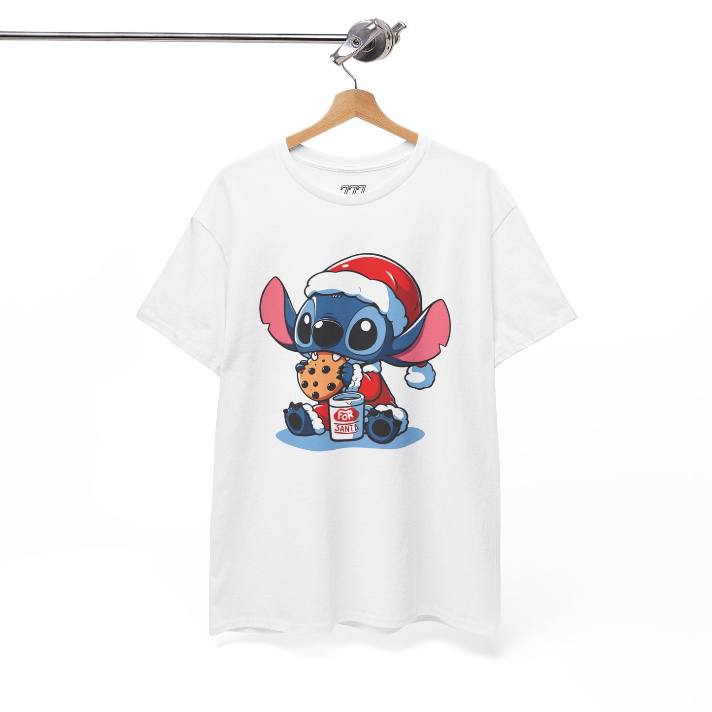 Saint Stitch Christmas T-Shirt – Cute Holiday Alien Unisex Heavy Cotton Tee