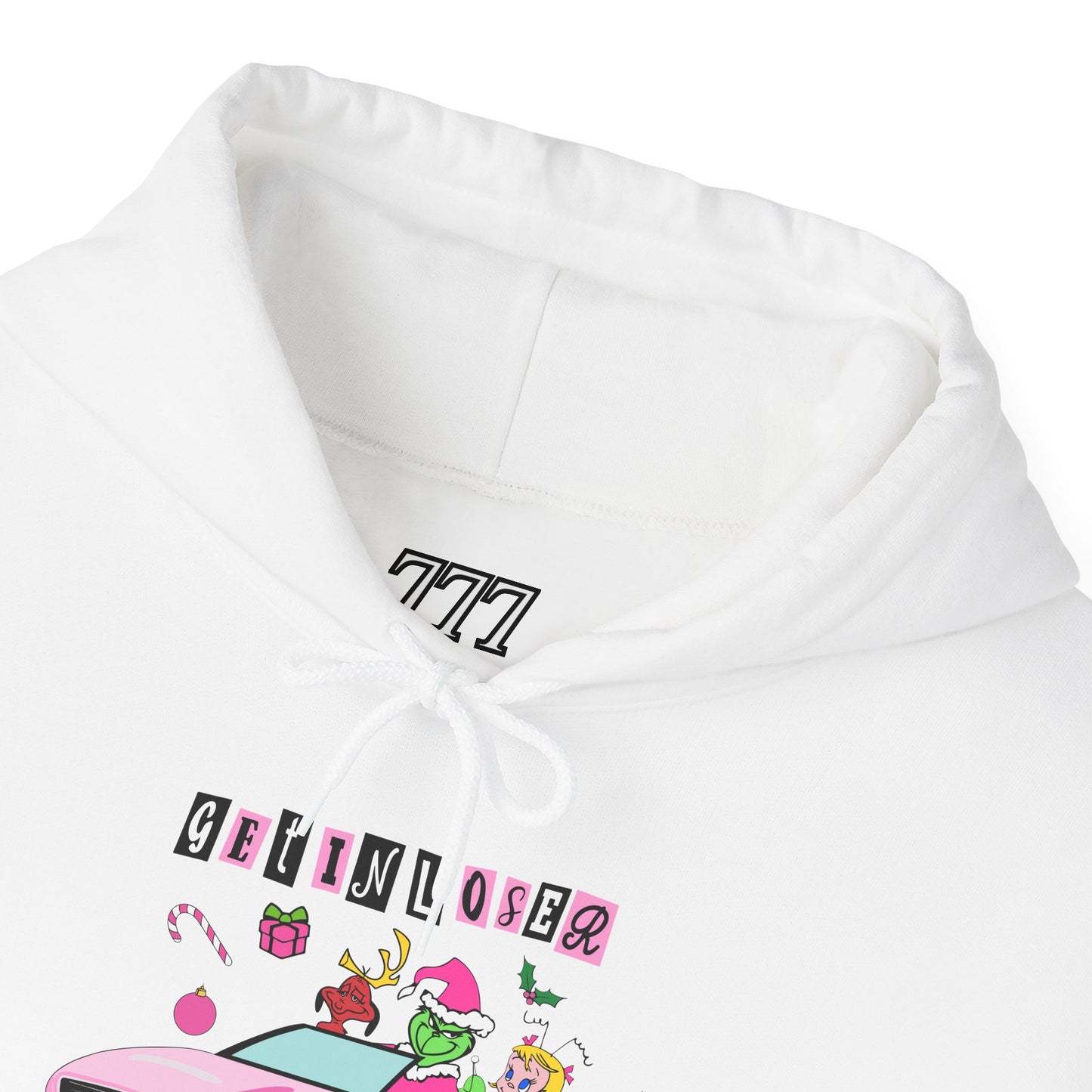 Get In Loser We’re Stealing Christmas Hoodie – Funny Green Holiday Creature Sweatshirt (Unisex)