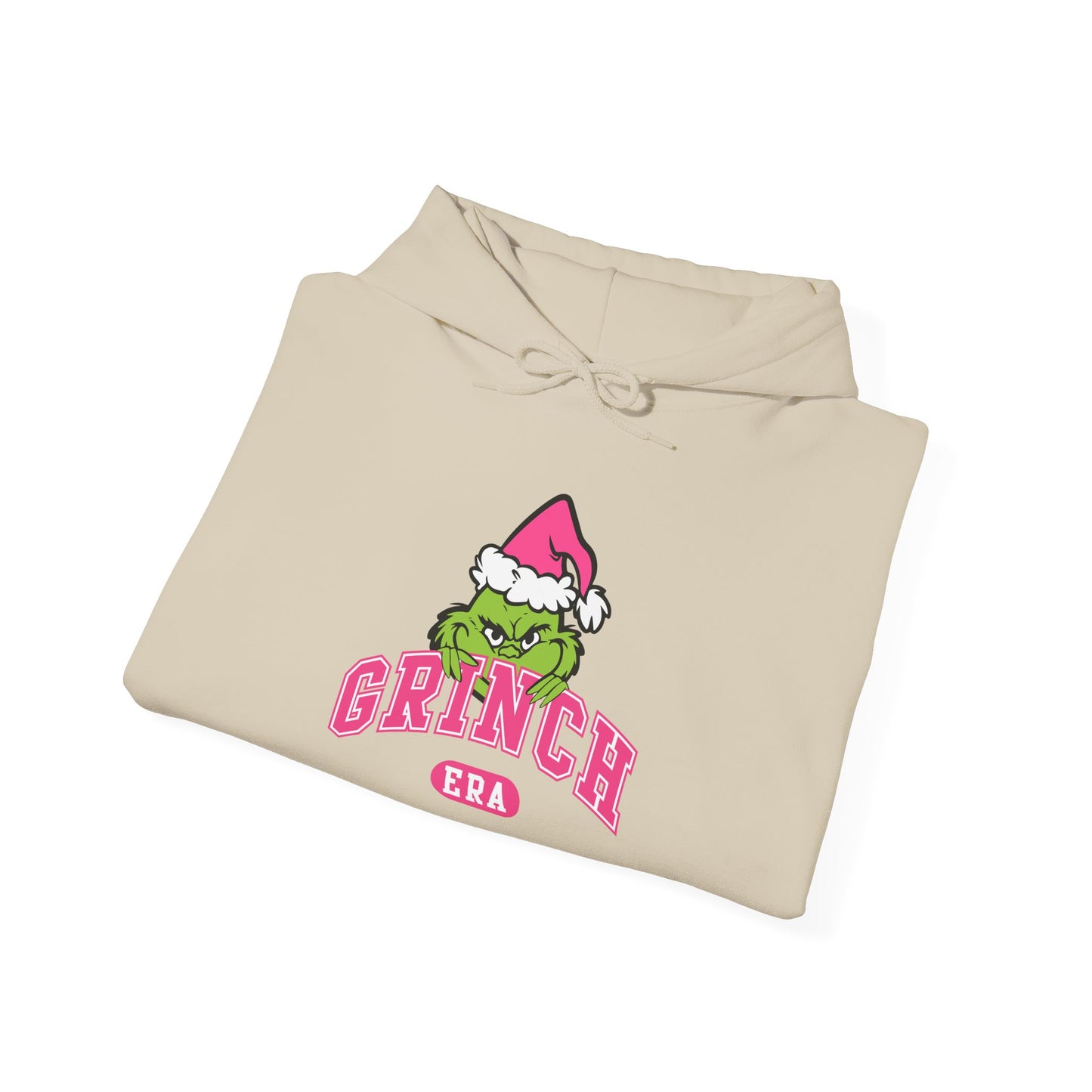 Grinch Era Christmas Hoodie – Cozy Pink Santa Grinch Graphic Hoodie (Unisex)
