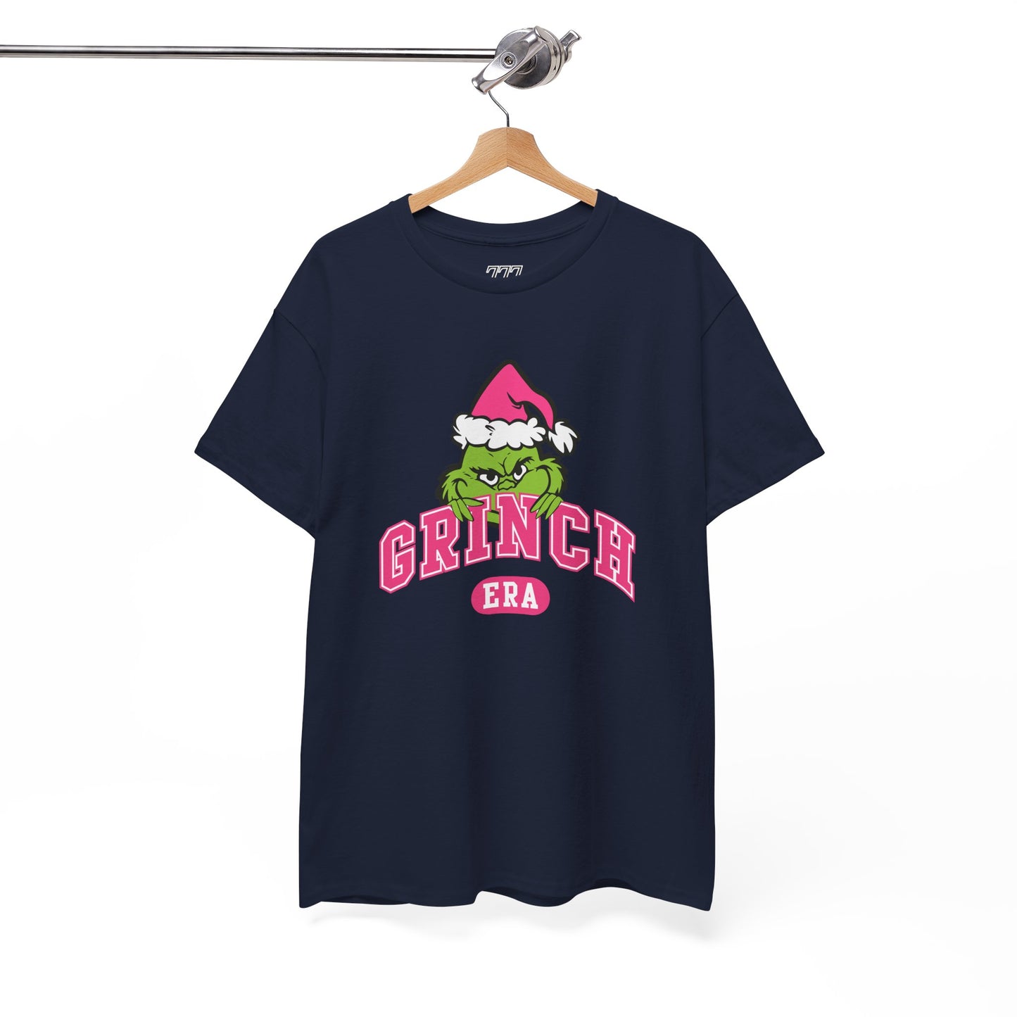 Grinch Era Christmas T-Shirt – Cute Pink Santa Grinch Graphic Tee (Unisex)