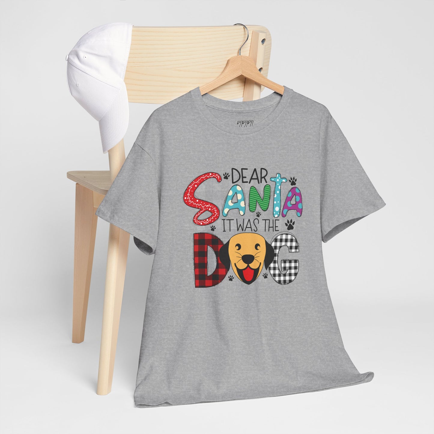 Dear Santa It Was The Dog Christmas T-Shirt – Funny Holiday Dog Lover Tee (Unisex)