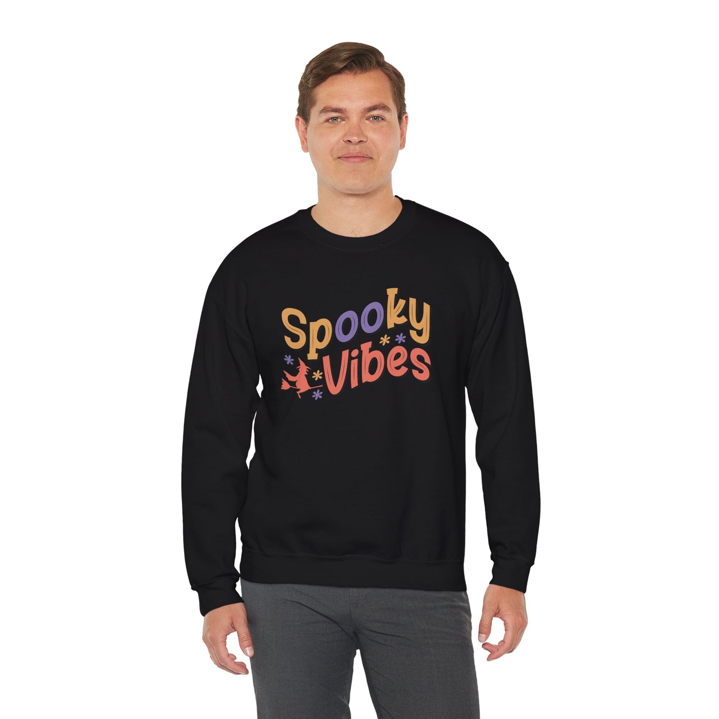 Spooky Vibes Unisex Heavy Blend Crewneck Sweatshirt