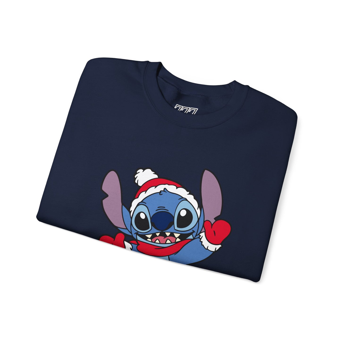 Festive Alien Christmas Crewneck – Cute Blue Alien Holiday Sweatshirt (Unisex)