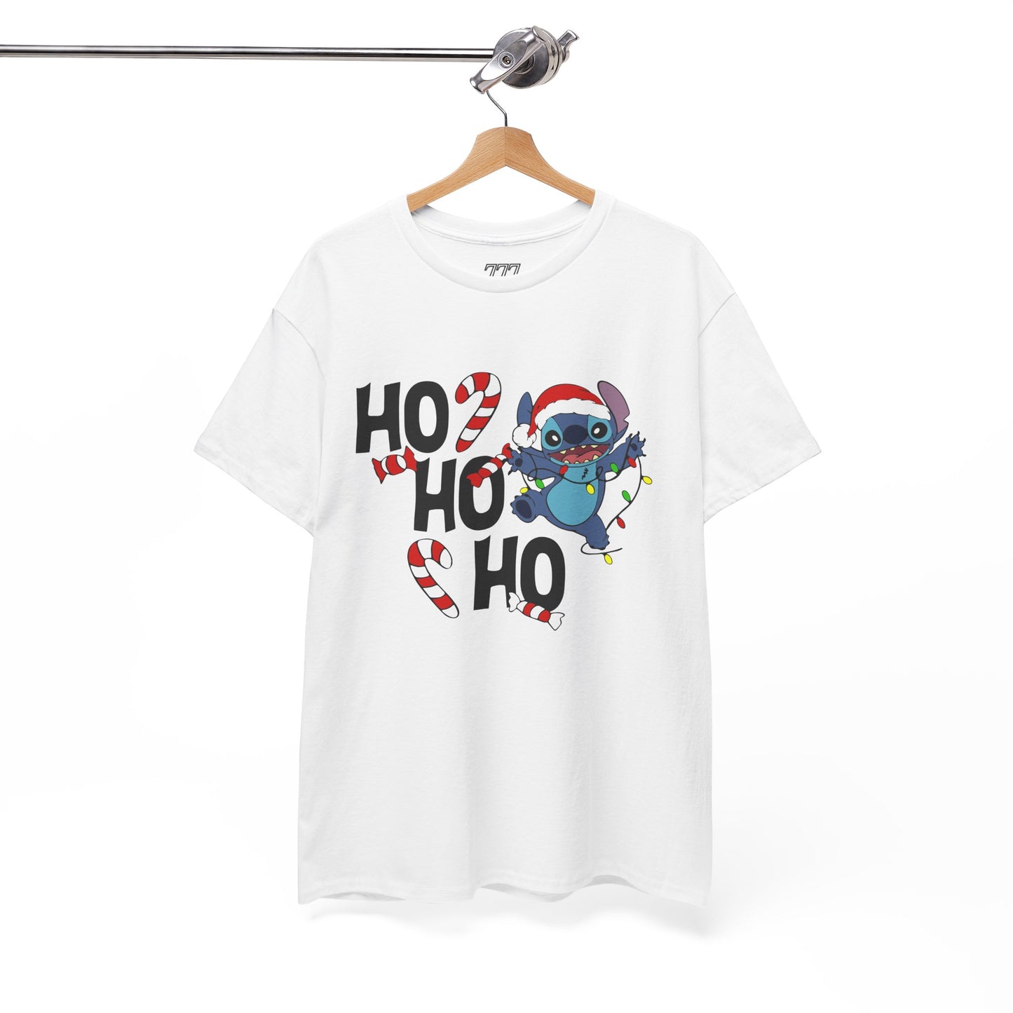 Ho Ho Ho Christmas Alien T-Shirt – Festive Unisex Heavy Cotton Holiday Tee