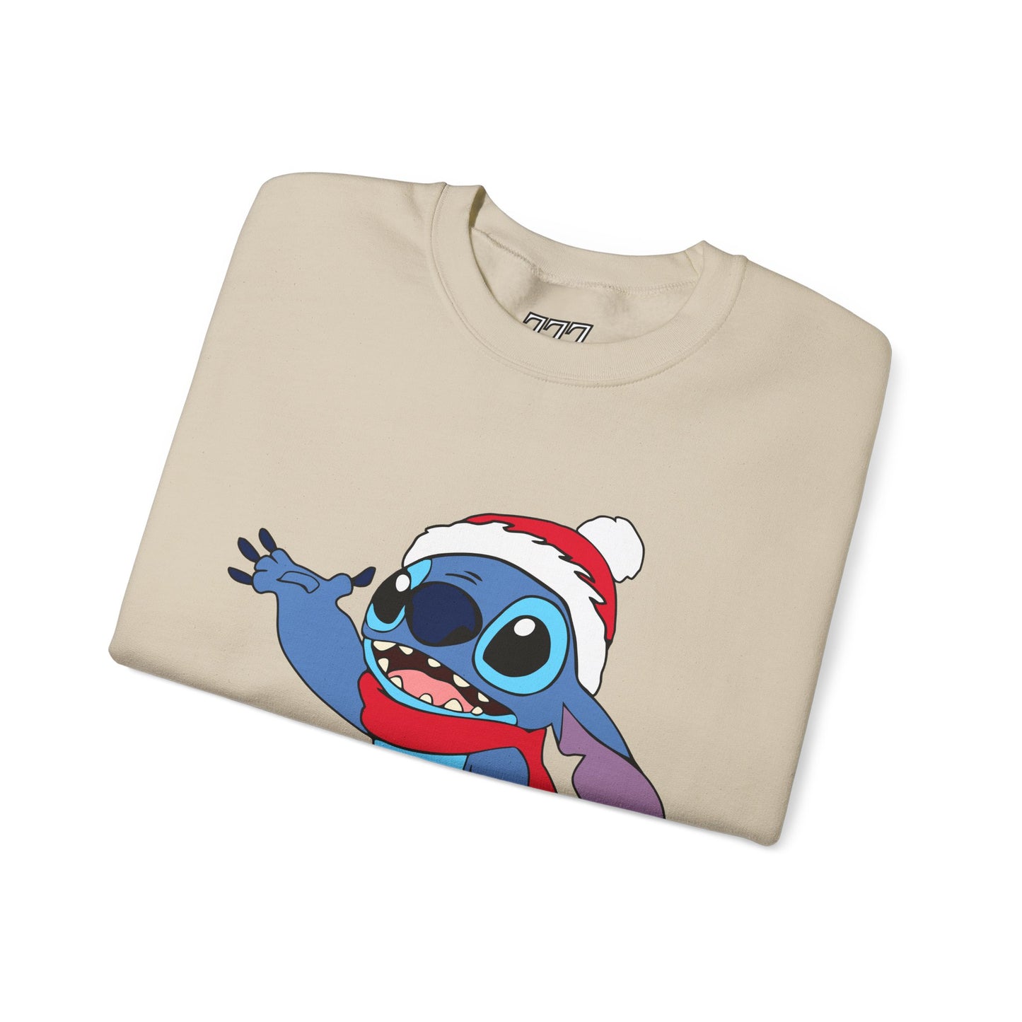 Jolly Alien Christmas Crewneck – Cute Blue Alien Holiday Sweatshirt (Unisex)