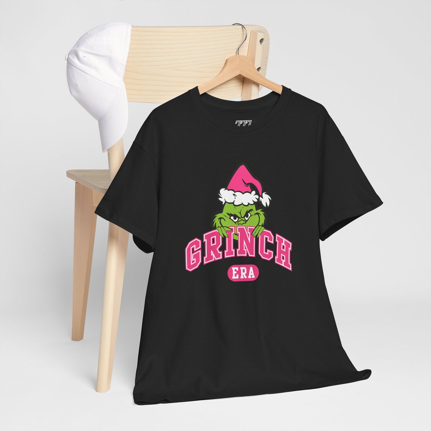Grinch Era Christmas T-Shirt – Cute Pink Santa Grinch Graphic Tee (Unisex)