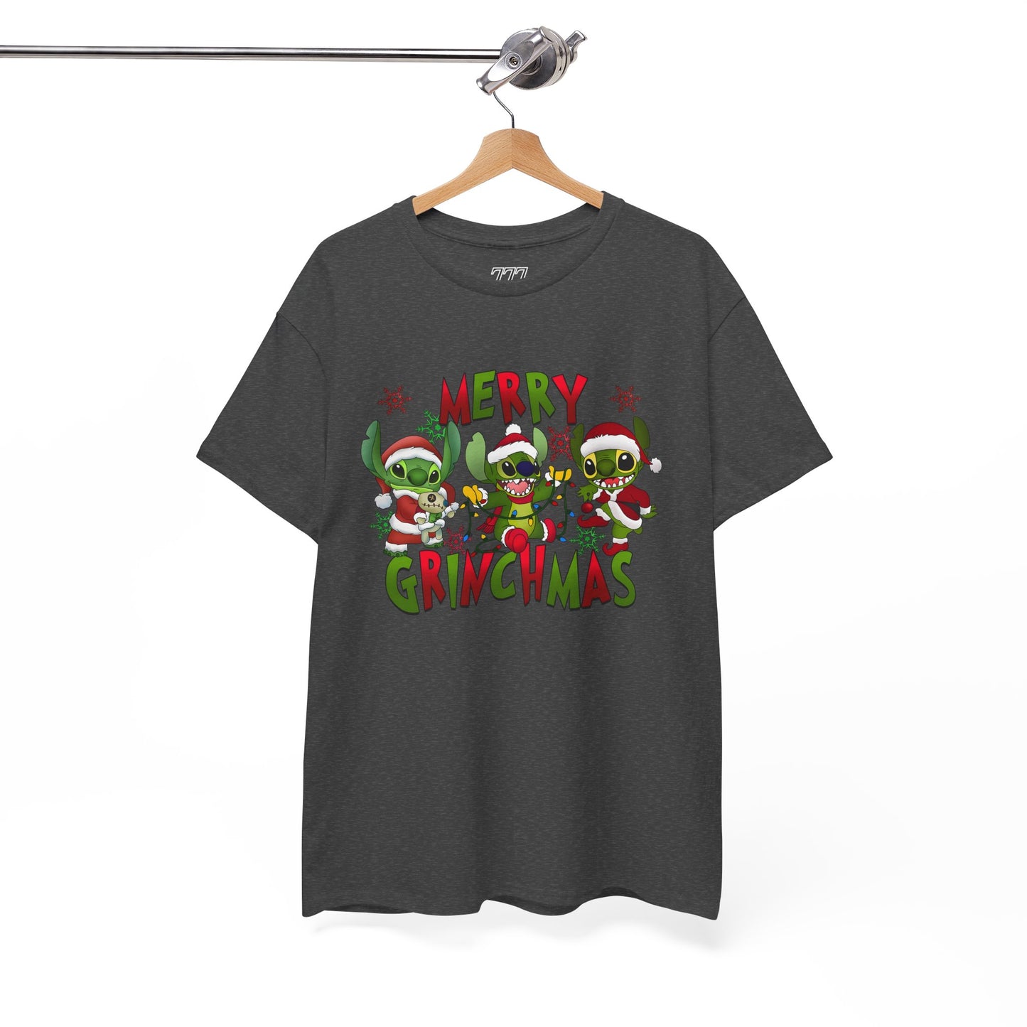 Merry Grinchmas T-Shirt – Funny Christmas Unisex Heavy Cotton Holiday Tee