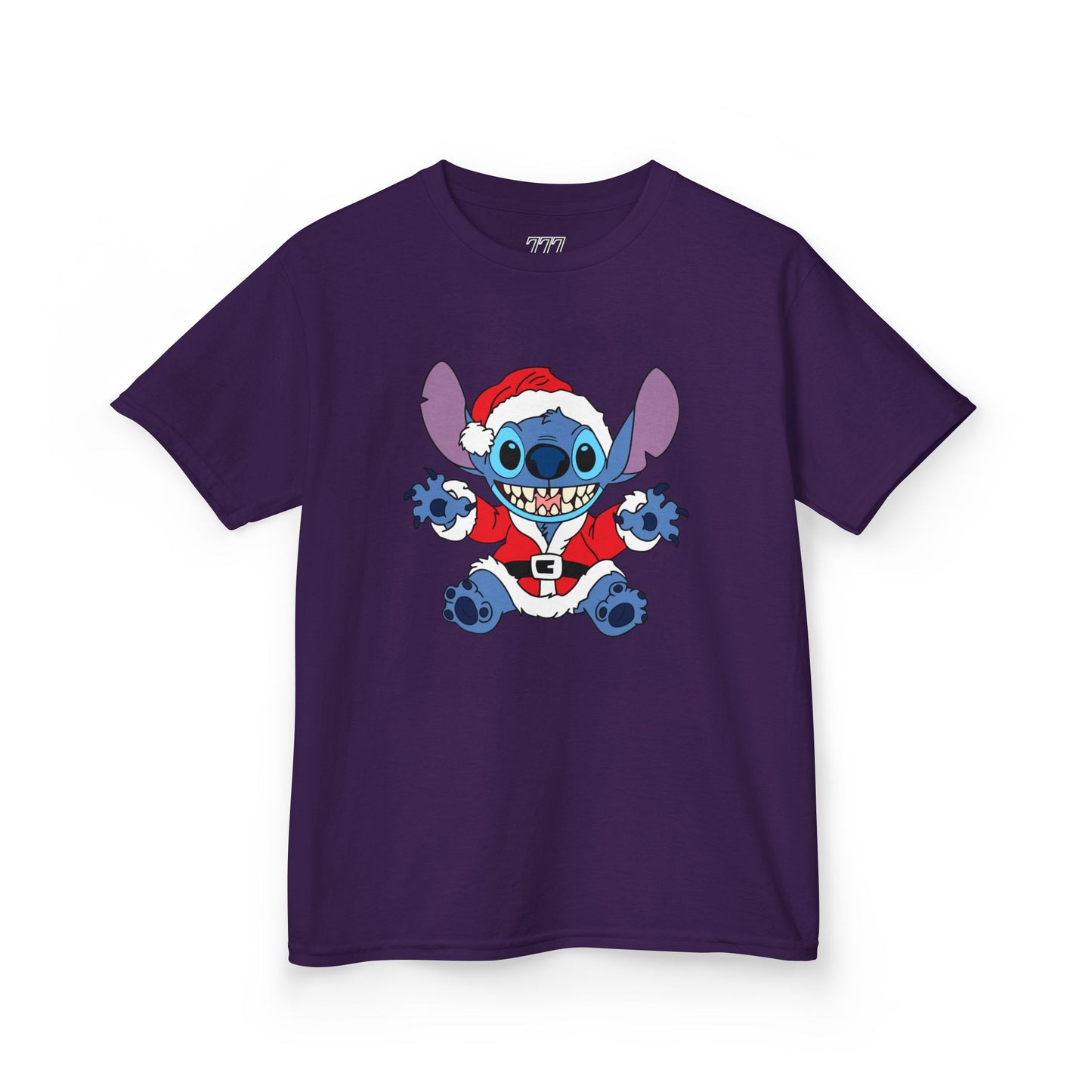 Alien Santa Kids Christmas T-Shirt – Cute Blue Alien Holiday Tee