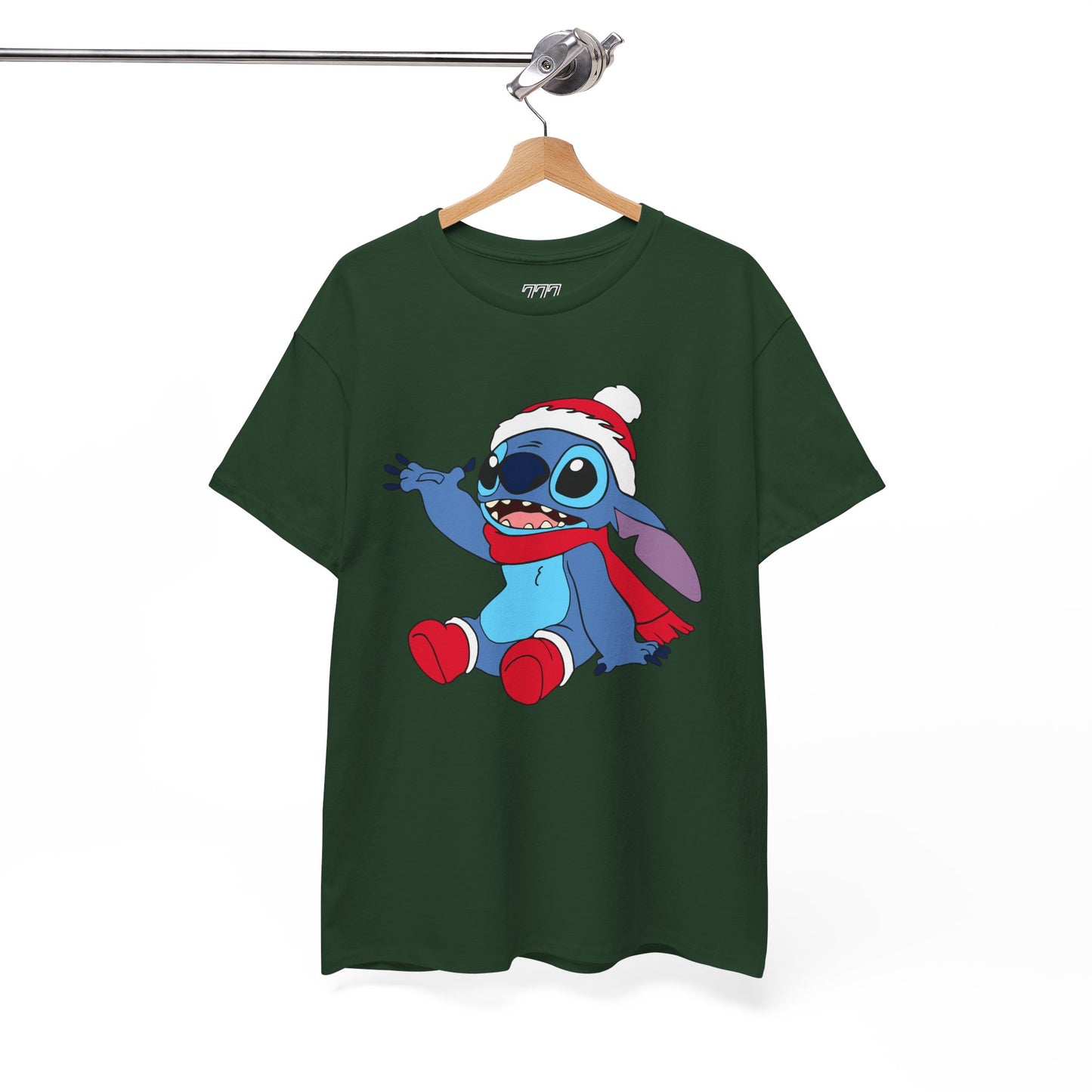 Jolly Alien Christmas T-Shirt – Cute Blue Alien Holiday Graphic Tee (Unisex)
