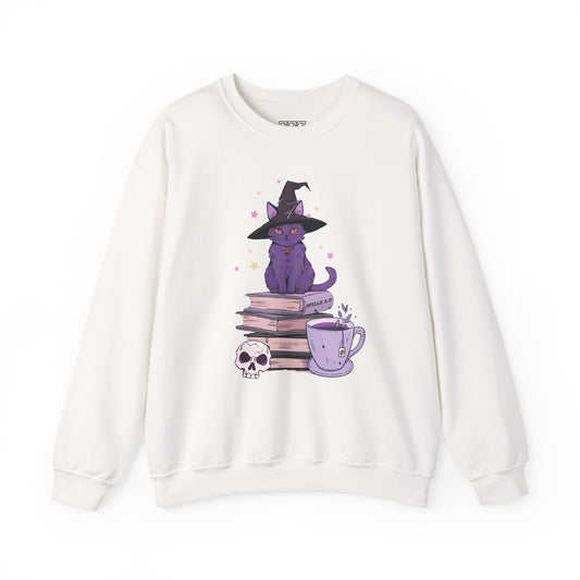 Cat Witch Women’s Heavy Blend Crewneck Sweatshirt