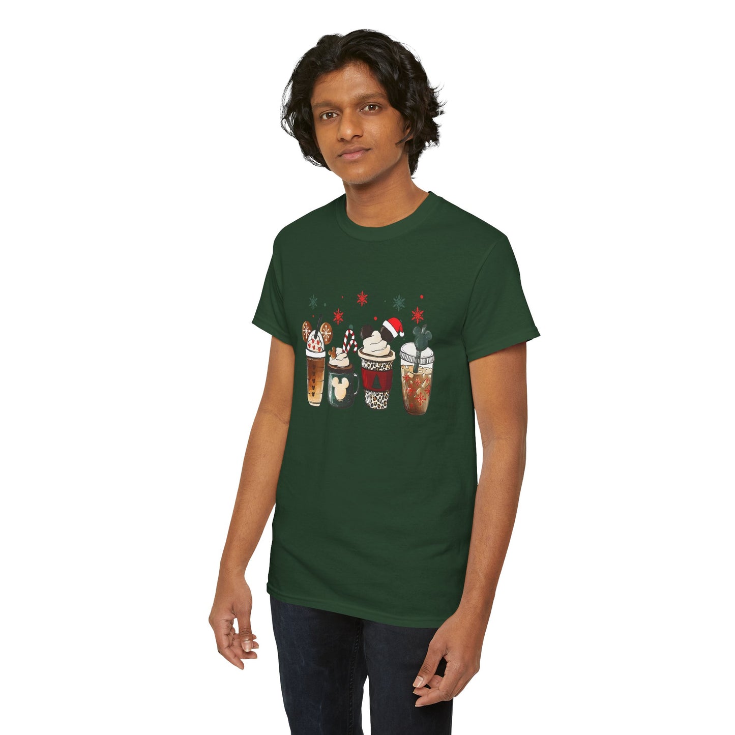 Christmas Coffee Lovers T-Shirt – Cute Holiday Drink Art Tee (Unisex)