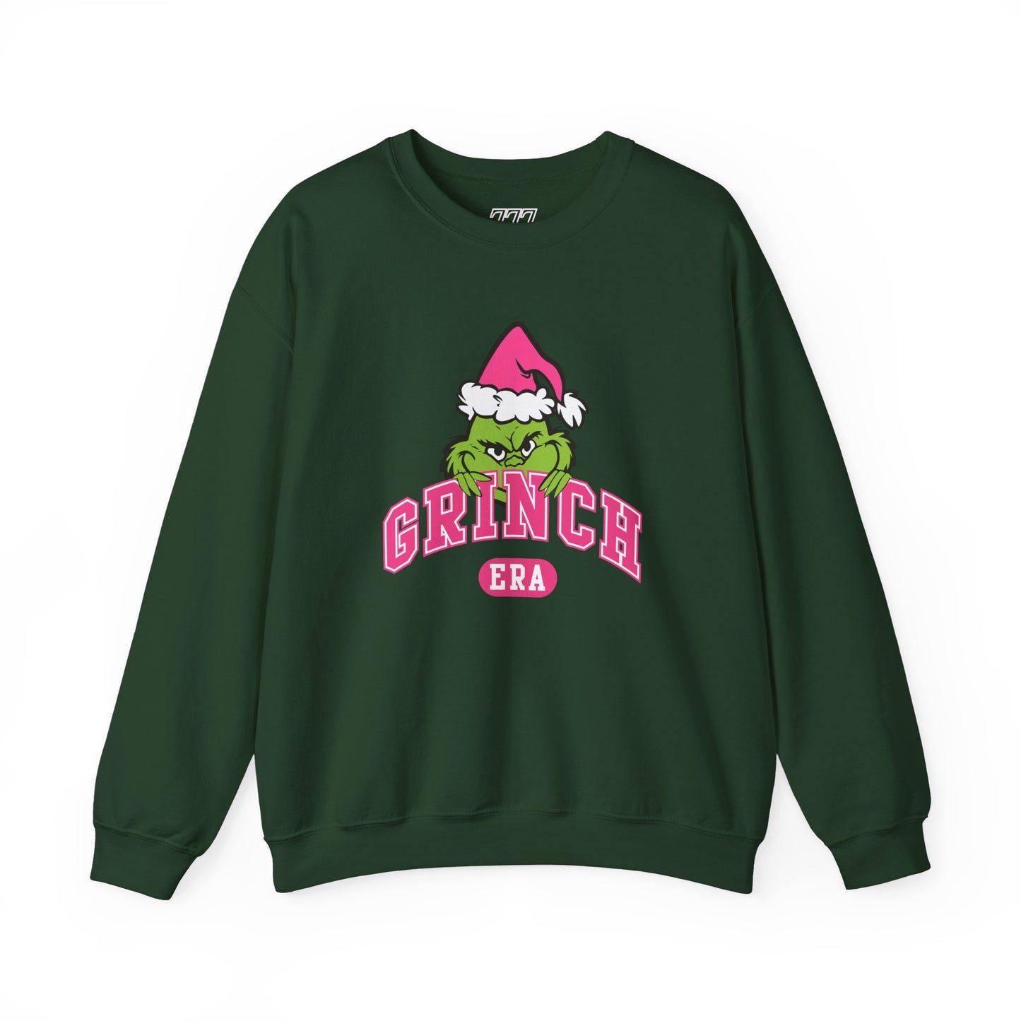 Grinch Era Christmas Crewneck – Cozy Pink Santa Grinch Sweatshirt (Unisex)