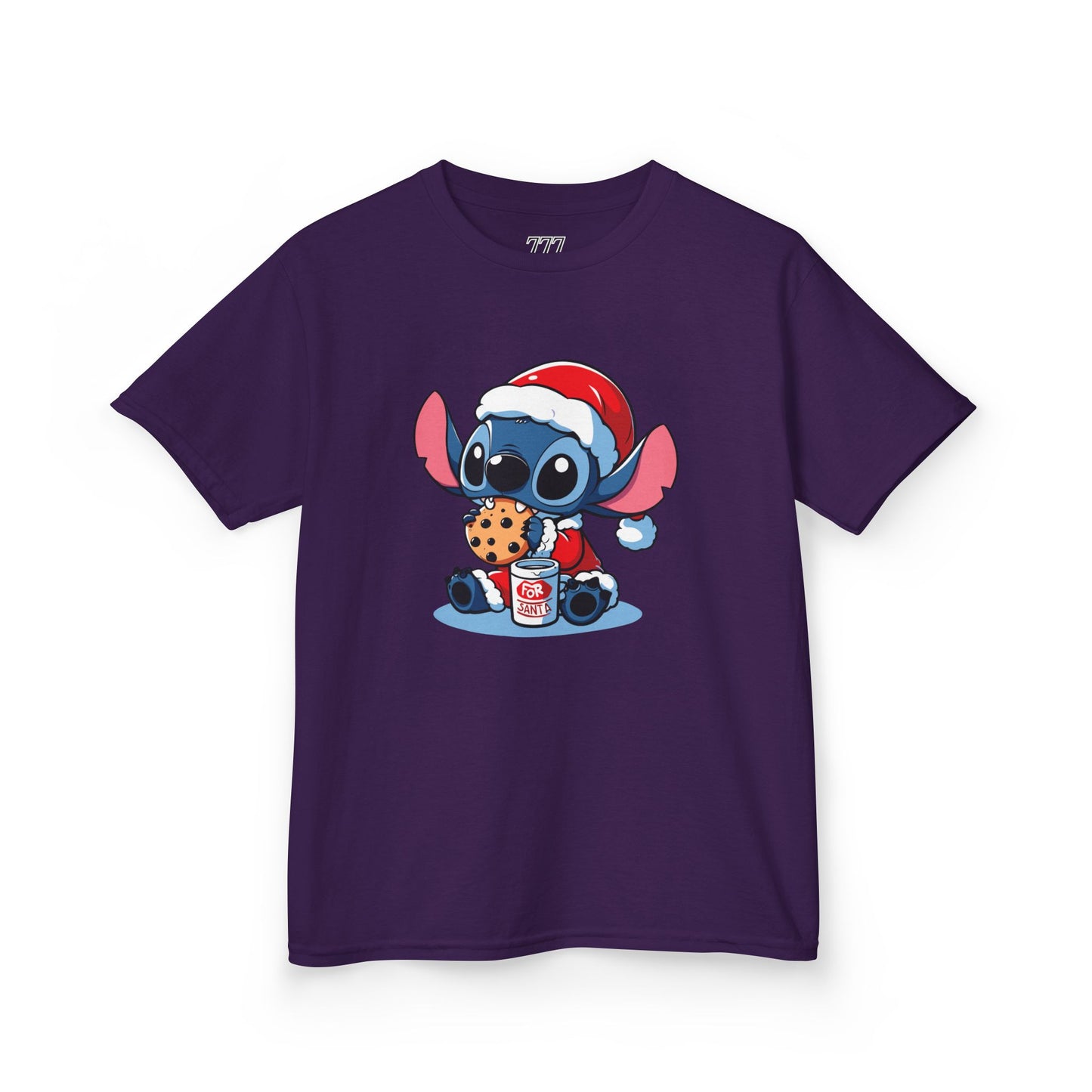 Saint Stitch Christmas Kids T-Shirt – Cute Holiday Alien Heavy Cotton Tee