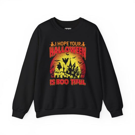I Hope Your Halloween Is Boo-tiful Unisex Heavy Blend Crewneck Sweatshirt