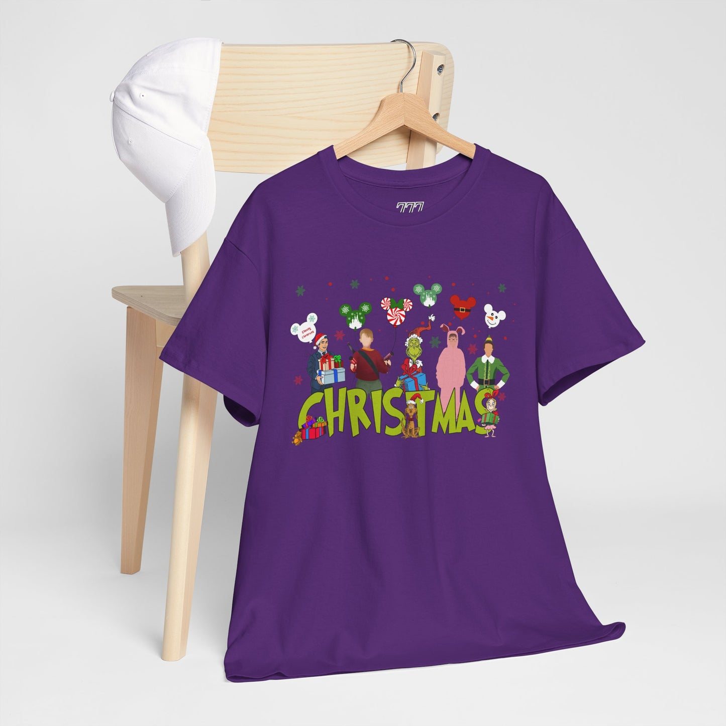 Christmas Character Squad Tee – Cute Festive Holiday Characters Unisex Heavy Cotton T-Shirt