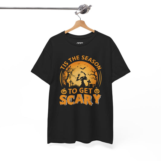 Tis The Season To Get Scary Unisex Heavy Cotton T-Shirt