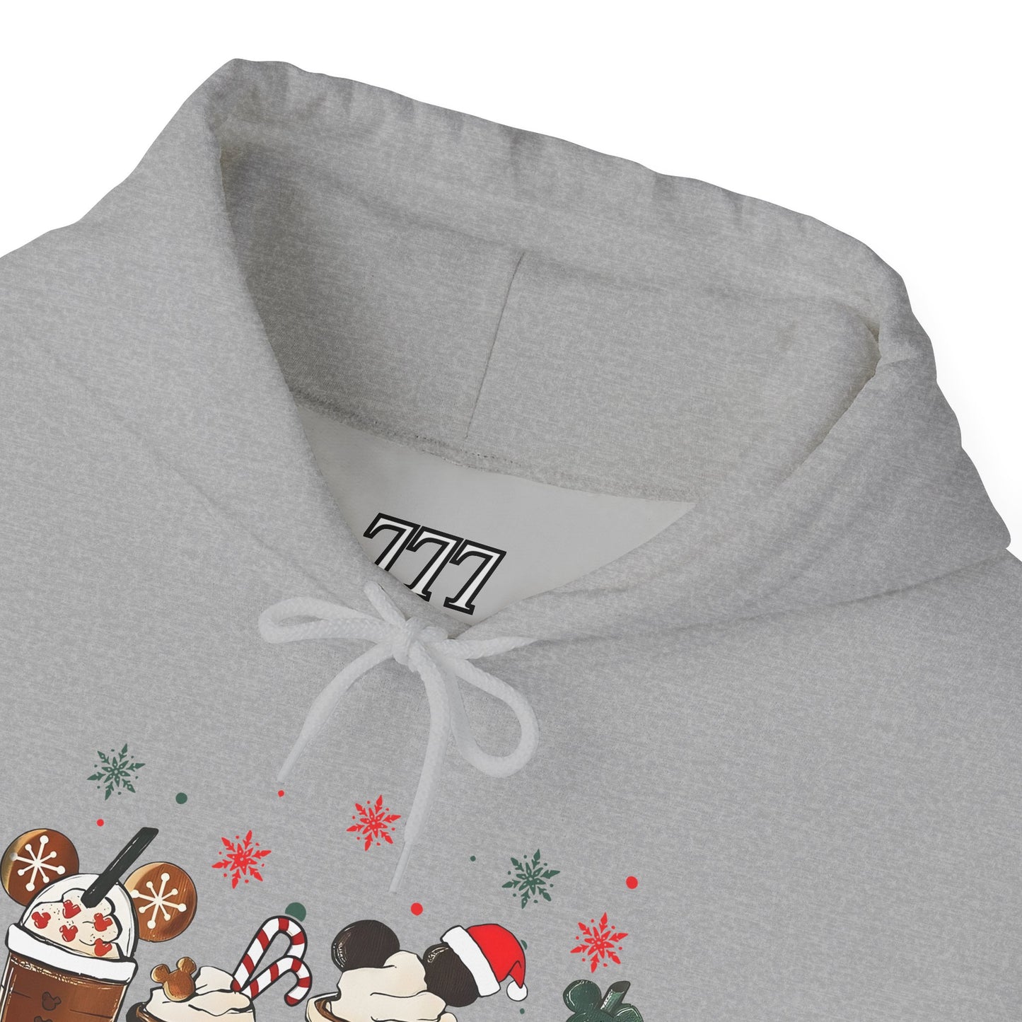Christmas Coffee Lovers Hoodie – Cute Holiday Drink Art Hooded Sweatshirt (Unisex)