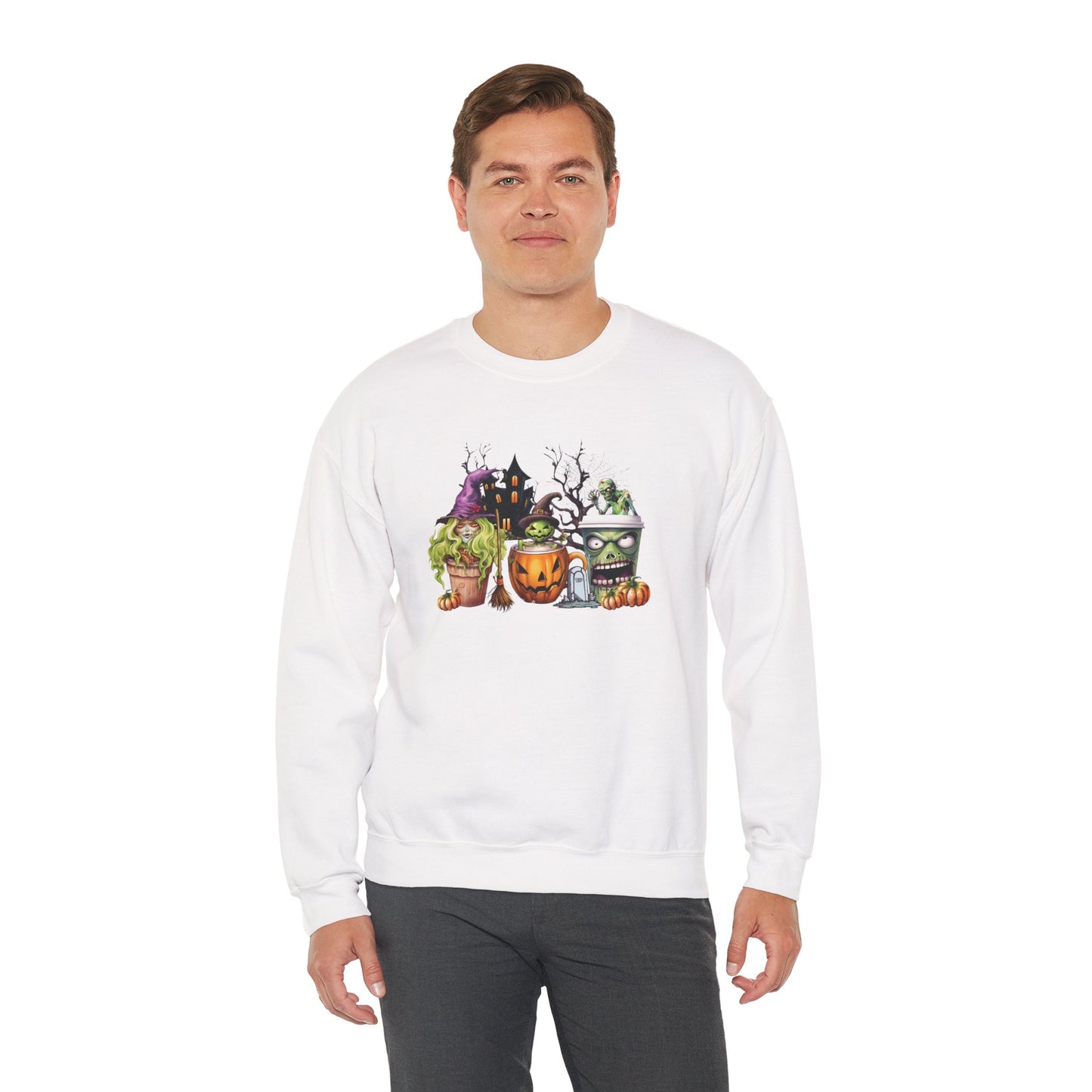 Pumpkins & Potions Unisex Heavy Blend Crewneck Sweatshirt