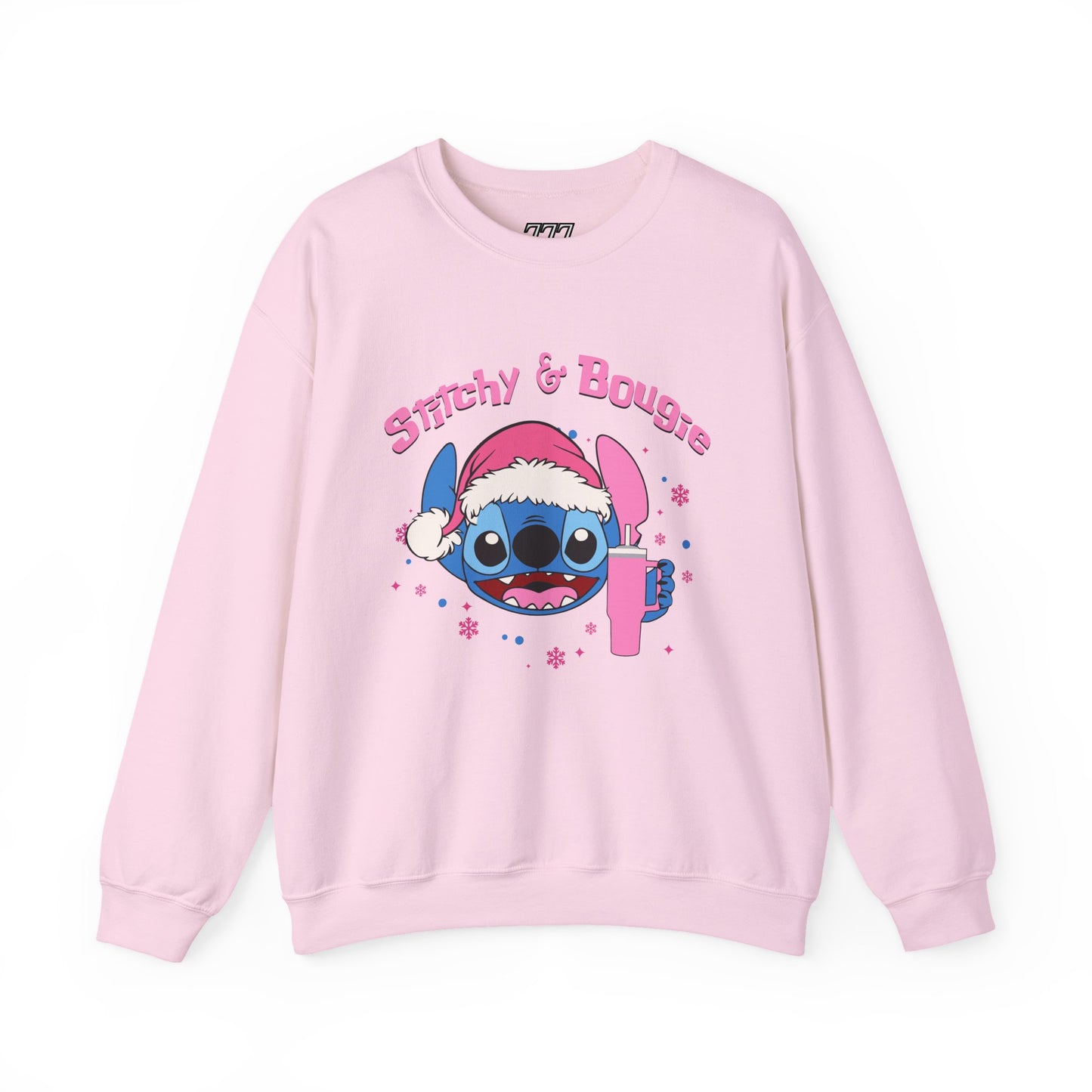 Stitchy & Bougie Christmas Sweatshirt – Cute Holiday Alien Women’s Heavy Blend Crewneck