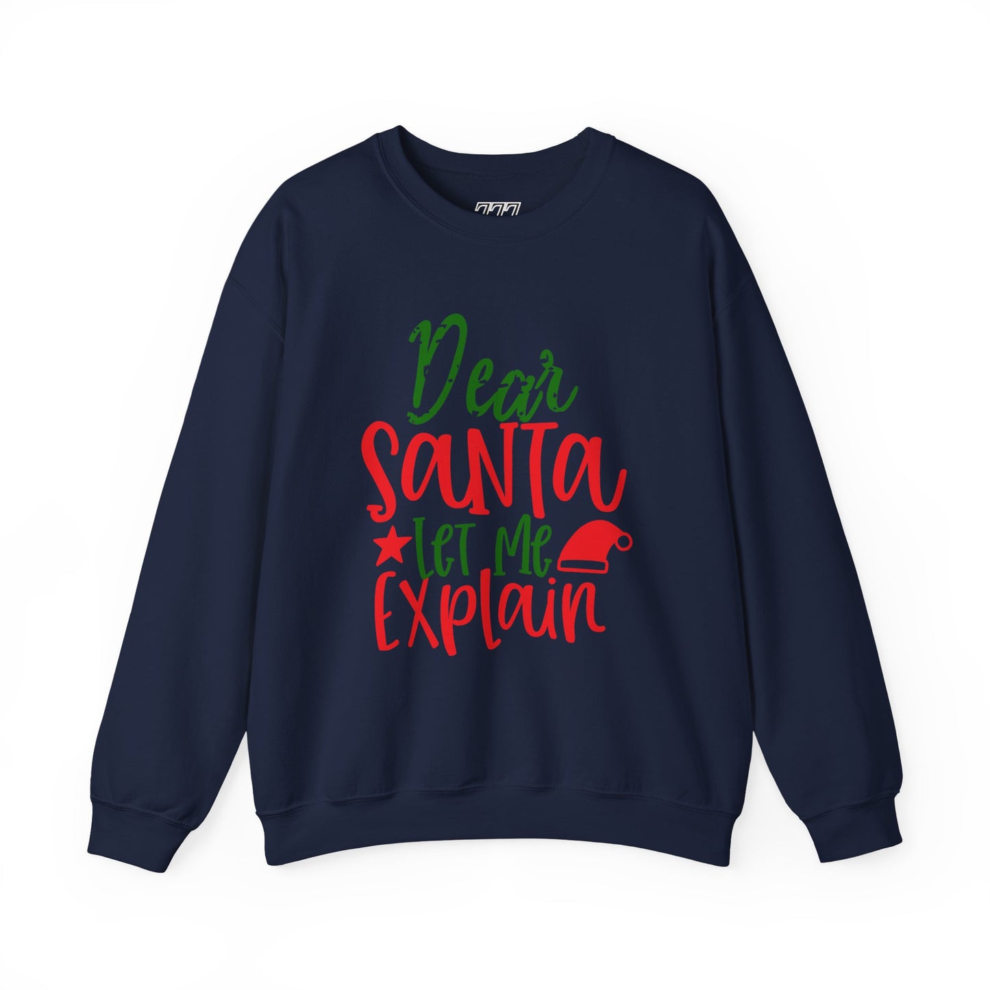 Dear Santa Let Me Explain Sweatshirt – Funny Christmas Unisex Heavy Blend Crewneck