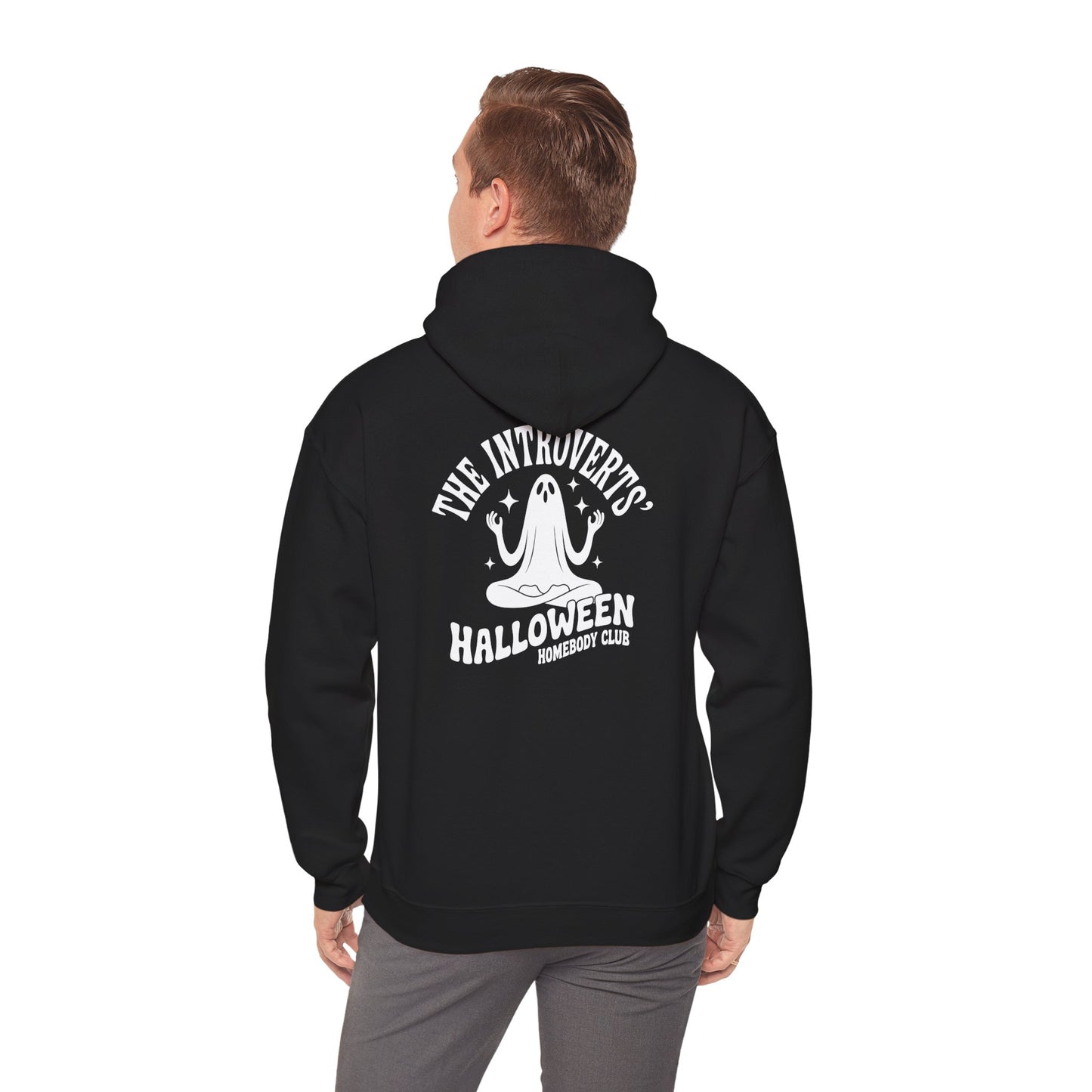 The Introvert’s Halloween Homebody Club Unisex Heavy Blend Hoodie