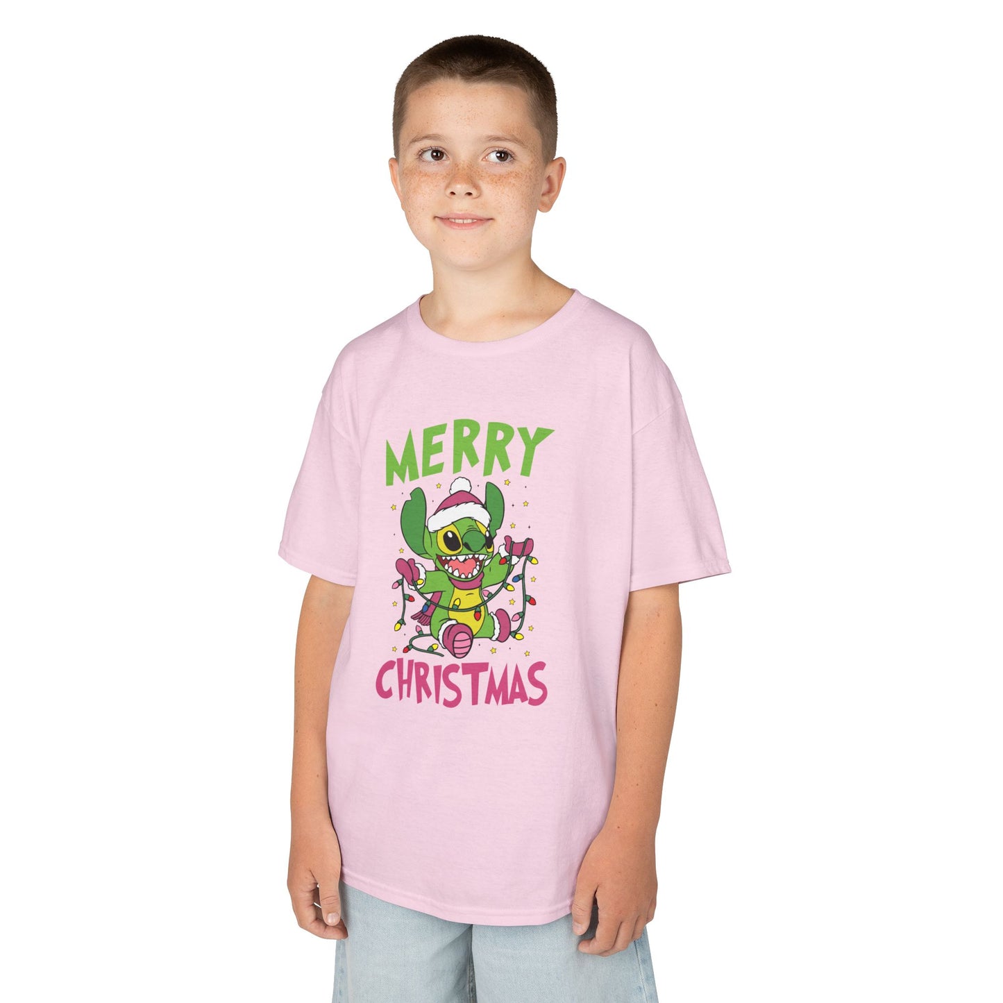 Stinch Merry Christmas Kids T-Shirt – Funny Holiday Alien Heavy Cotton Tee