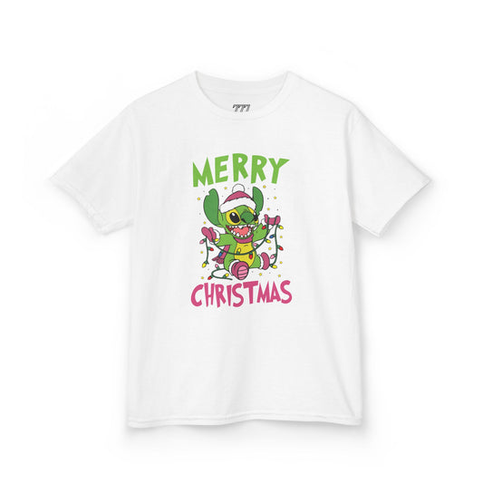 Stinch Merry Christmas Kids T-Shirt – Funny Holiday Alien Heavy Cotton Tee