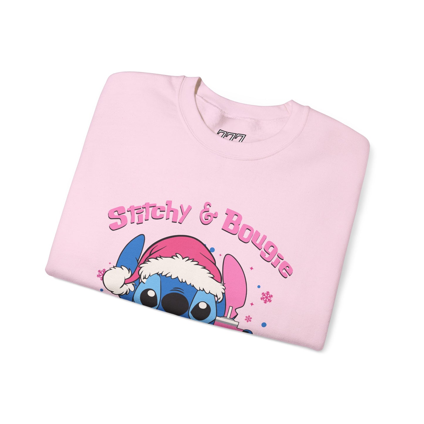 Stitchy & Bougie Christmas Sweatshirt – Cute Holiday Alien Women’s Heavy Blend Crewneck