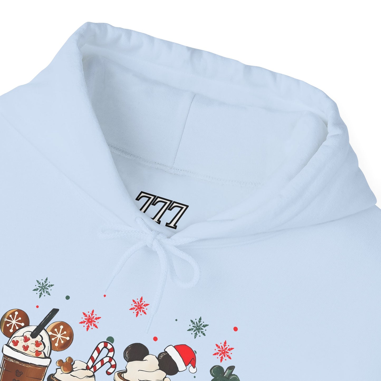 Christmas Coffee Lovers Hoodie – Cute Holiday Drink Art Hooded Sweatshirt (Unisex)