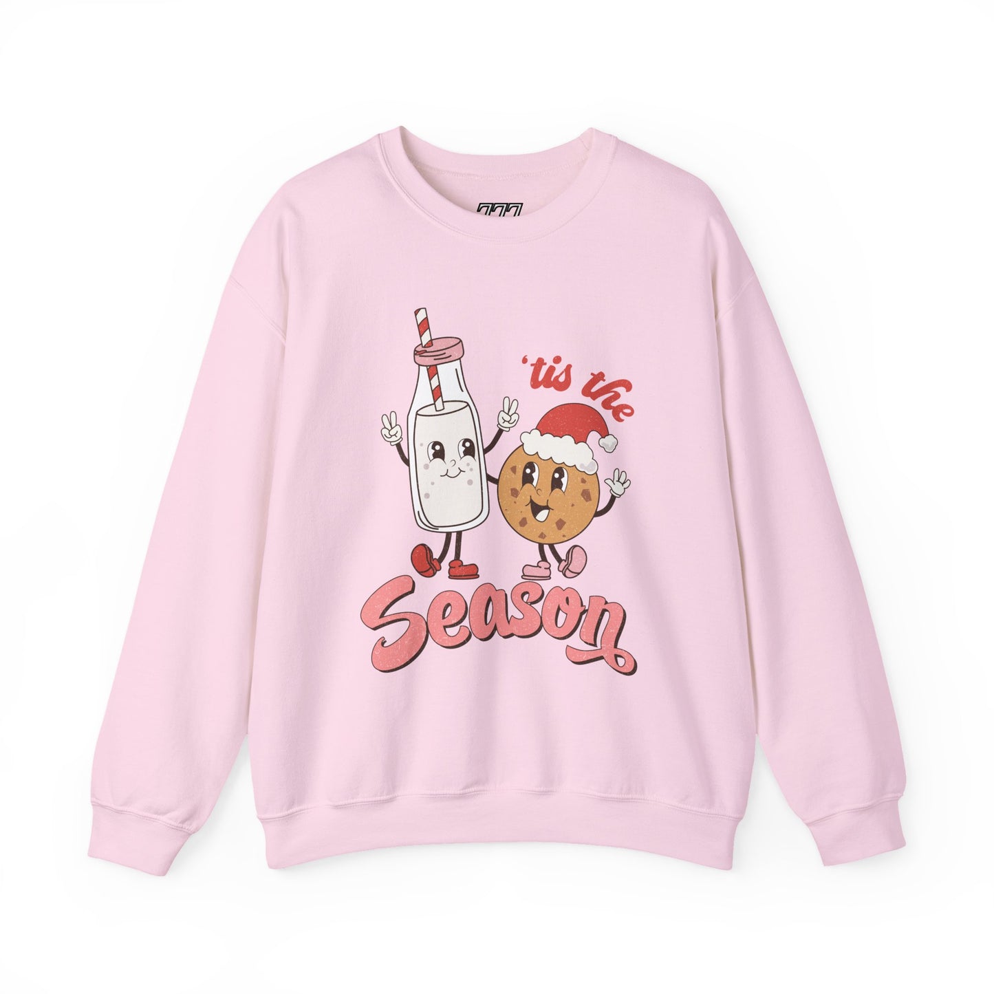 Tis The Season Milk & Cookie Christmas Unisex Heavy Blend Crewneck Sweatshirt